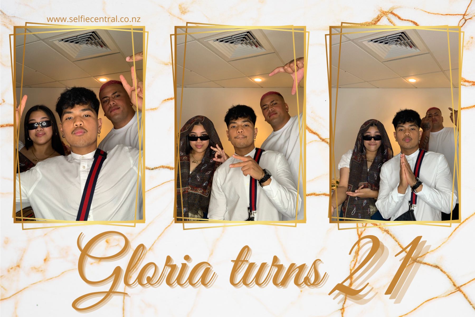 Gloria Turns 21 | View more photos from the event at gallery.photobooth.co.nz/u/SelfieCentral/Gloria-Turns-21
