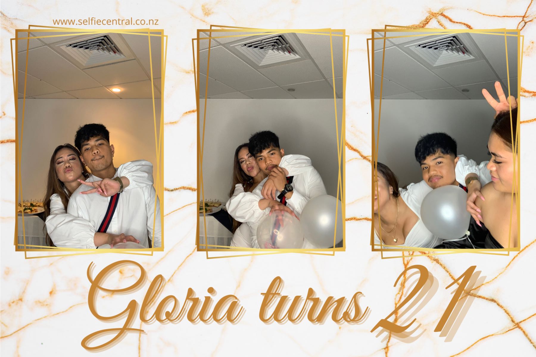 Gloria Turns 21 | View more photos from the event at gallery.photobooth.co.nz/u/SelfieCentral/Gloria-Turns-21