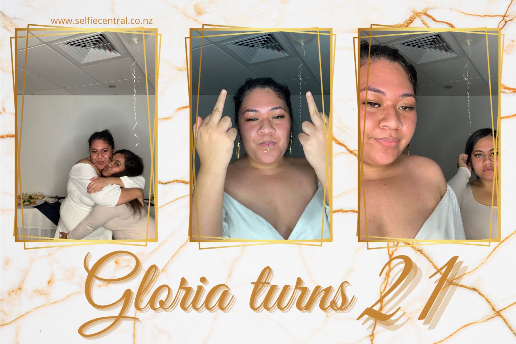 Gloria Turns 21 | View more photos from the event at gallery.photobooth.co.nz/u/SelfieCentral/Gloria-Turns-21