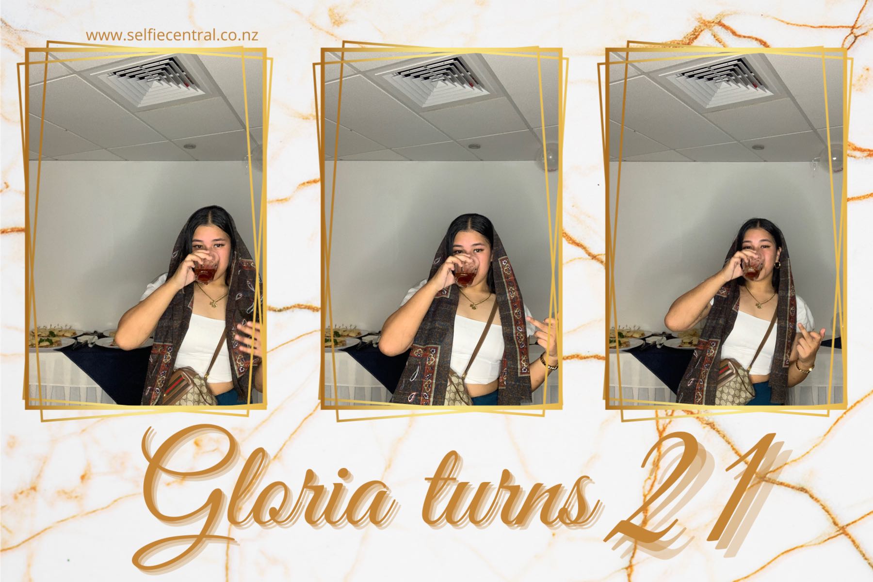 Gloria Turns 21 | View more photos from the event at gallery.photobooth.co.nz/u/SelfieCentral/Gloria-Turns-21