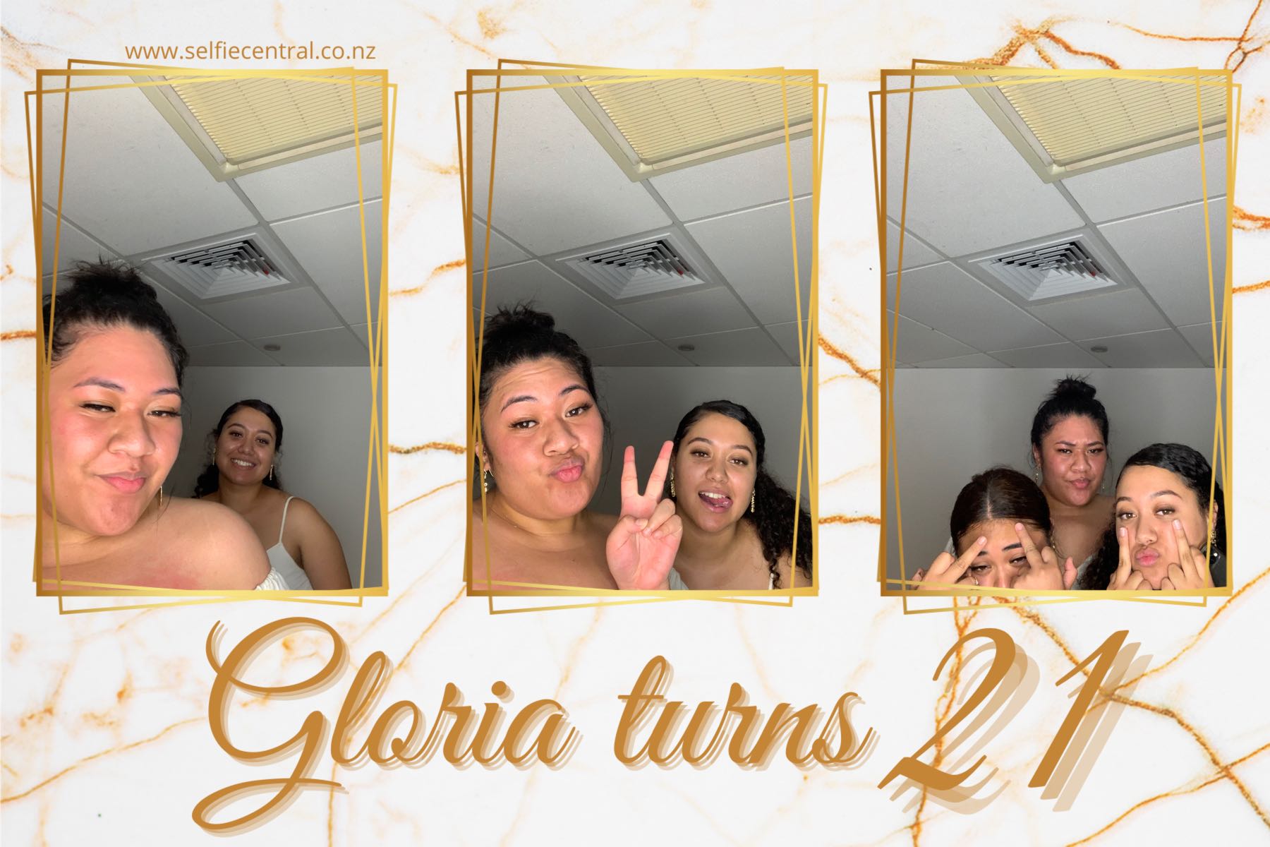 Gloria Turns 21 | View more photos from the event at gallery.photobooth.co.nz/u/SelfieCentral/Gloria-Turns-21