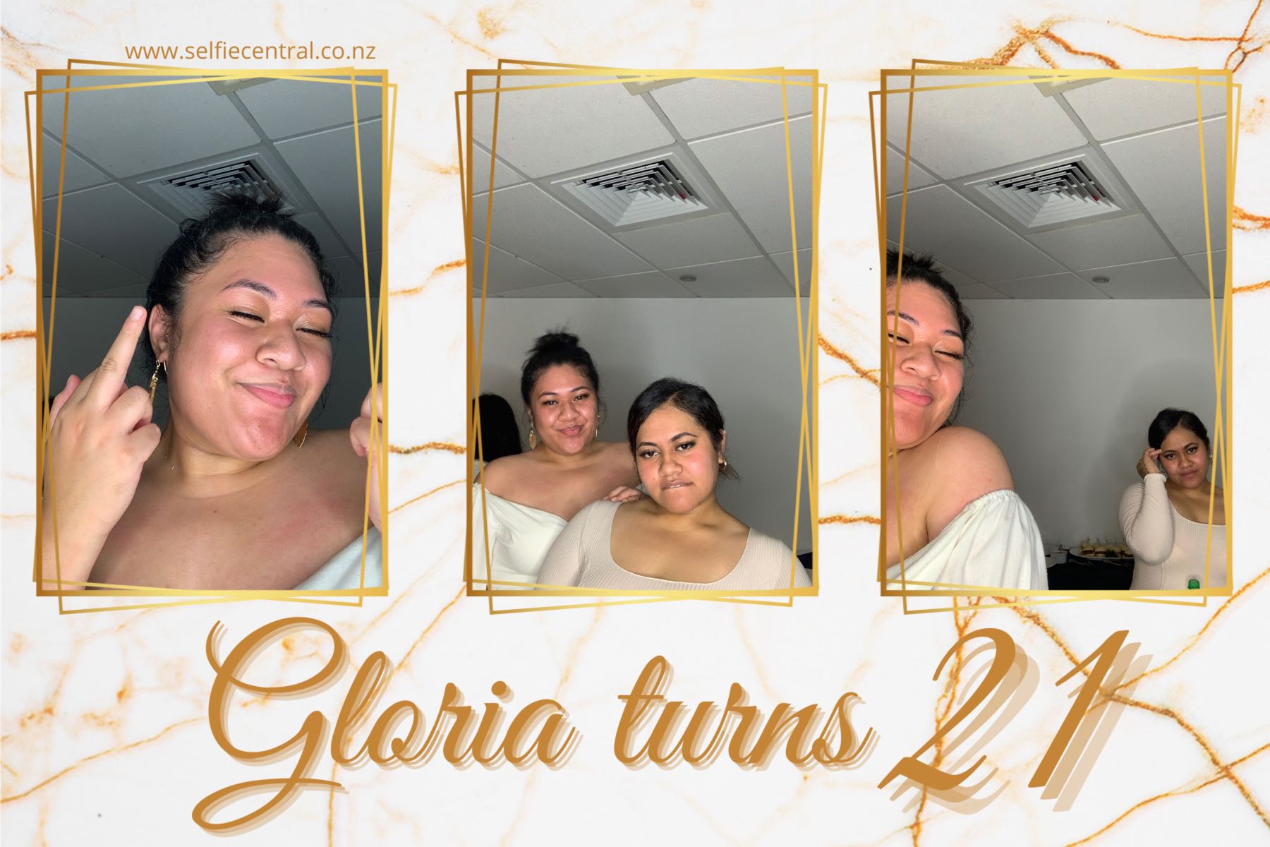 Gloria Turns 21 | View more photos from the event at gallery.photobooth.co.nz/u/SelfieCentral/Gloria-Turns-21