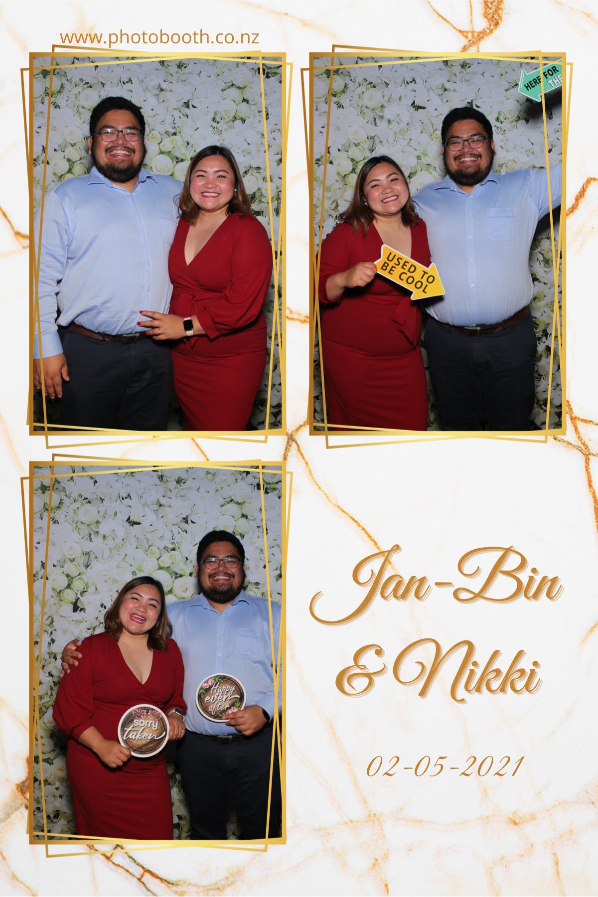 Jan-Bin & Nikki's Wedding | View more photos from the event at gallery.photobooth.co.nz/u/SelfieCentral/Jan-Bin-Nikkis-Wedding
