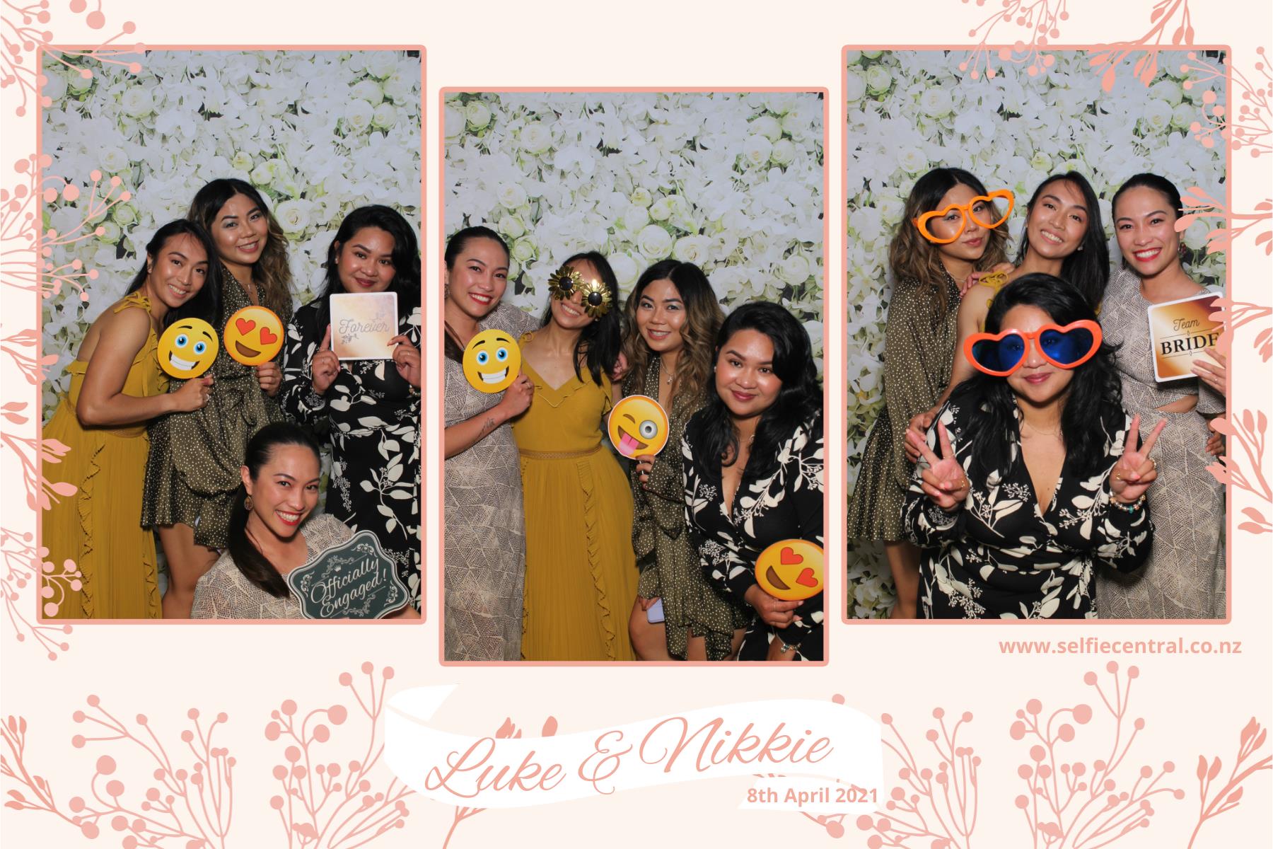 Luke & NIkkie's wedding | View more photos from the event at gallery.photobooth.co.nz/u/SelfieCentral/Luke-NIkkies-wedding