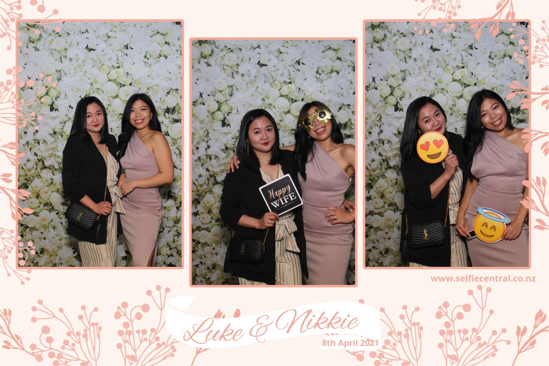 Luke & NIkkie's wedding | View more photos from the event at gallery.photobooth.co.nz/u/SelfieCentral/Luke-NIkkies-wedding