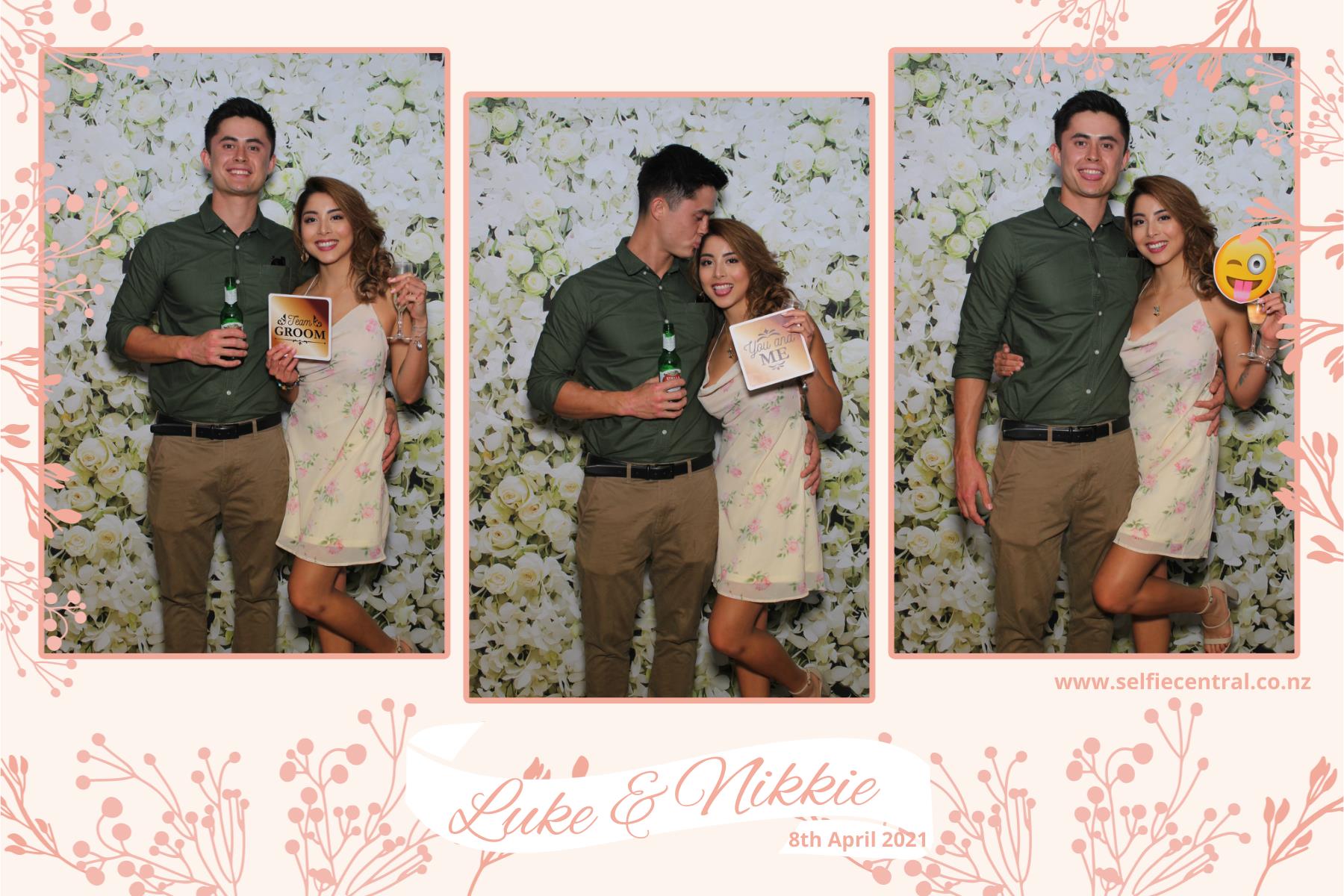 Luke & NIkkie's wedding | View more photos from the event at gallery.photobooth.co.nz/u/SelfieCentral/Luke-NIkkies-wedding