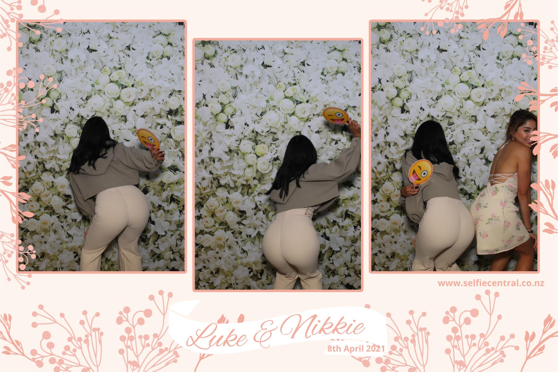 Luke & NIkkie's wedding | View more photos from the event at gallery.photobooth.co.nz/u/SelfieCentral/Luke-NIkkies-wedding