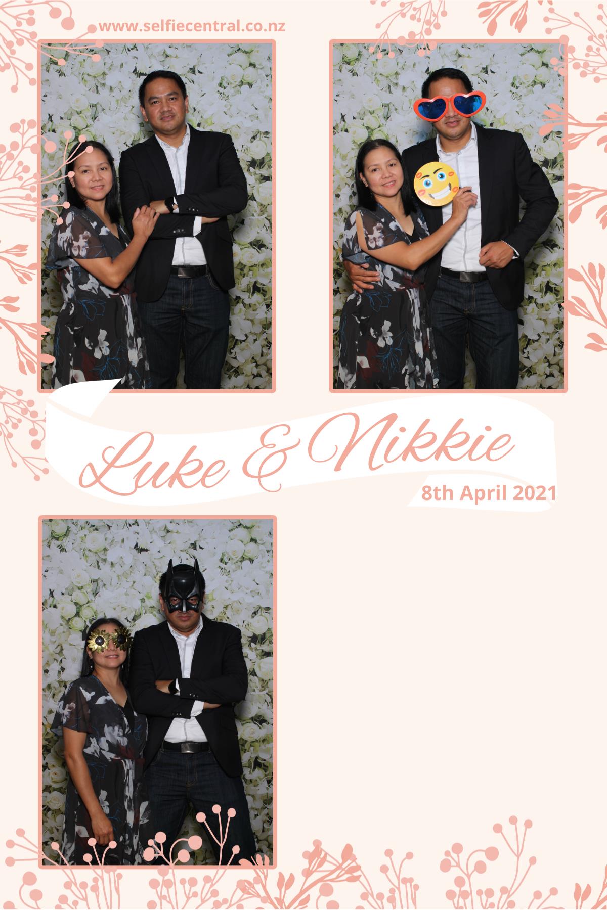 Luke & NIkkie's wedding | View more photos from the event at gallery.photobooth.co.nz/u/SelfieCentral/Luke-NIkkies-wedding