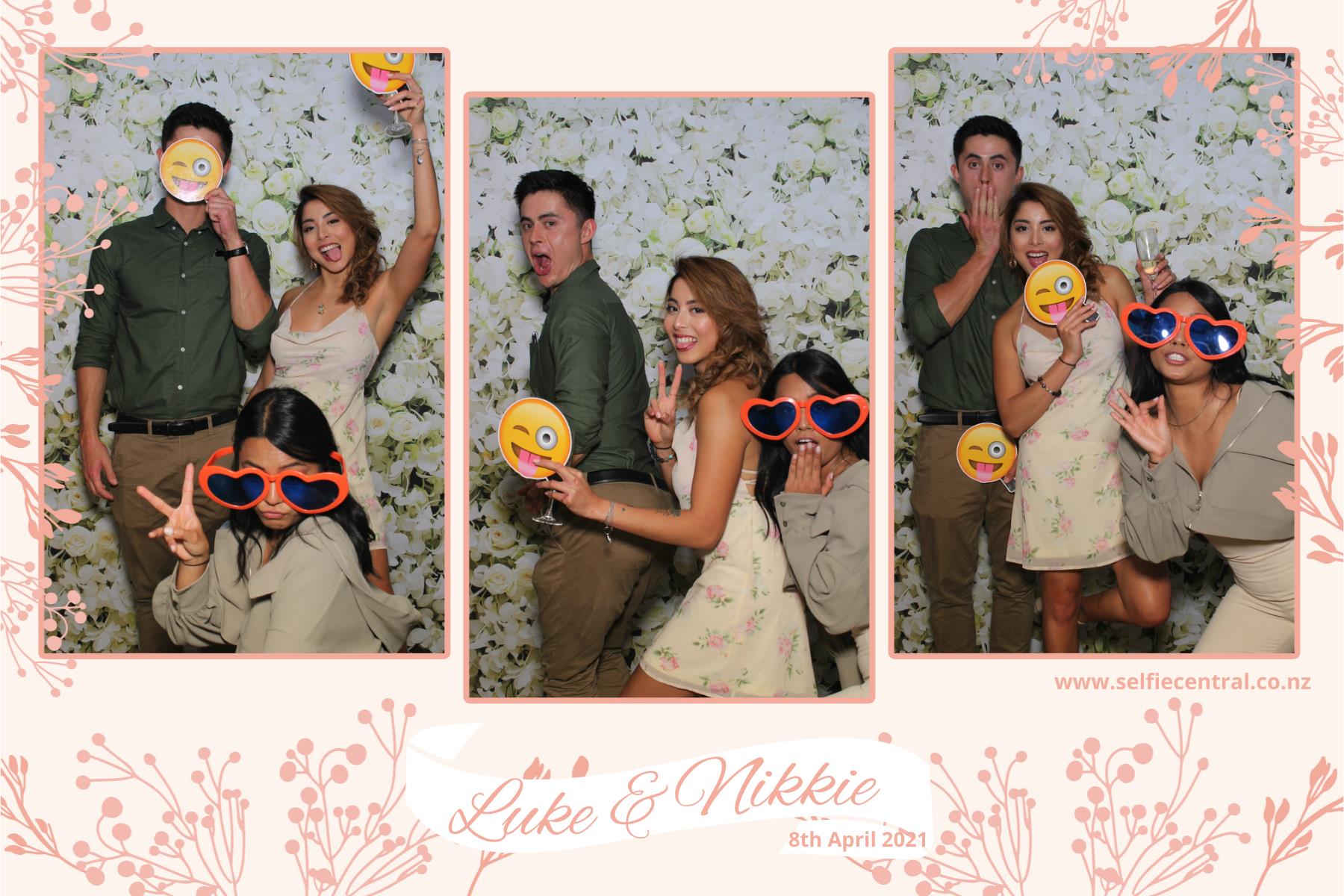 Luke & NIkkie's wedding | View more photos from the event at gallery.photobooth.co.nz/u/SelfieCentral/Luke-NIkkies-wedding