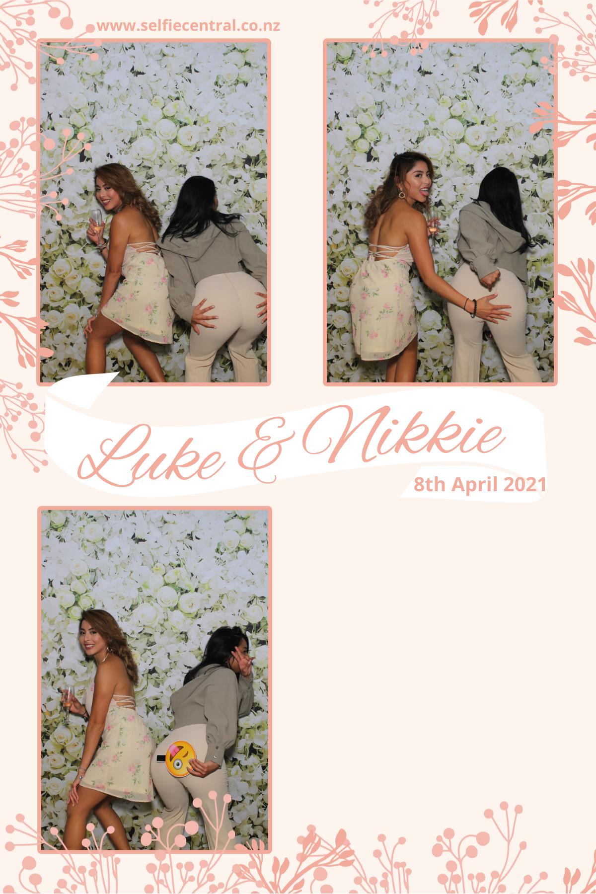 Luke & NIkkie's wedding | View more photos from the event at gallery.photobooth.co.nz/u/SelfieCentral/Luke-NIkkies-wedding