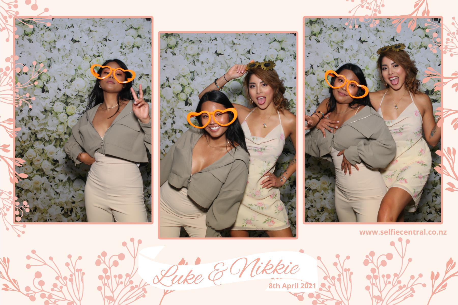 Luke & NIkkie's wedding | View more photos from the event at gallery.photobooth.co.nz/u/SelfieCentral/Luke-NIkkies-wedding