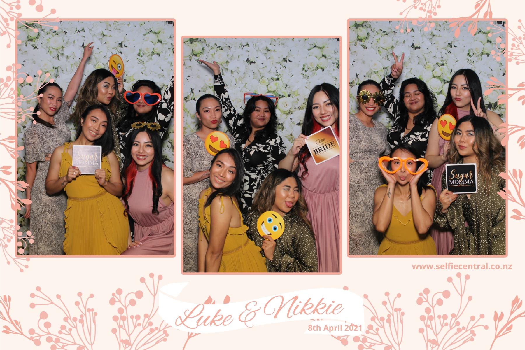 Luke & NIkkie's wedding | View more photos from the event at gallery.photobooth.co.nz/u/SelfieCentral/Luke-NIkkies-wedding