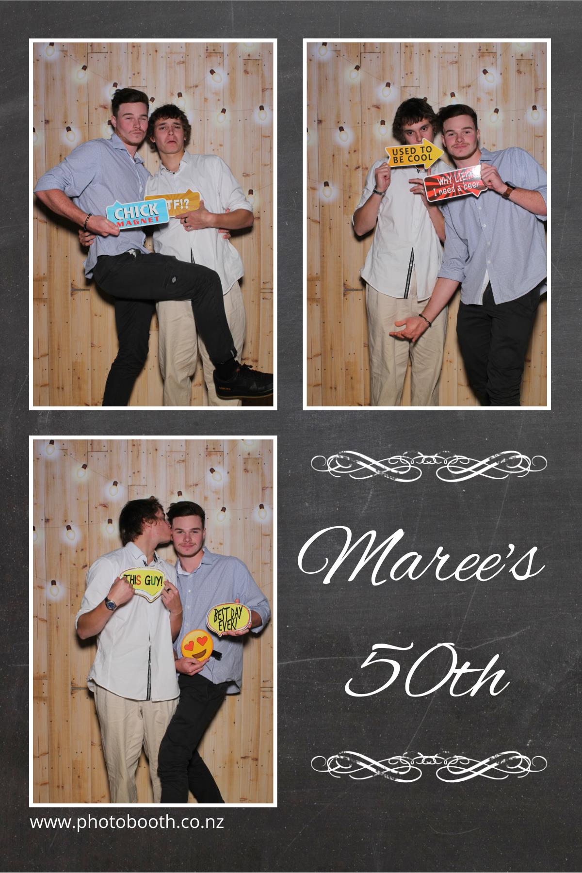 Maree's 50th | View more photos from the event at gallery.photobooth.co.nz/u/SelfieCentral/Marees-50th