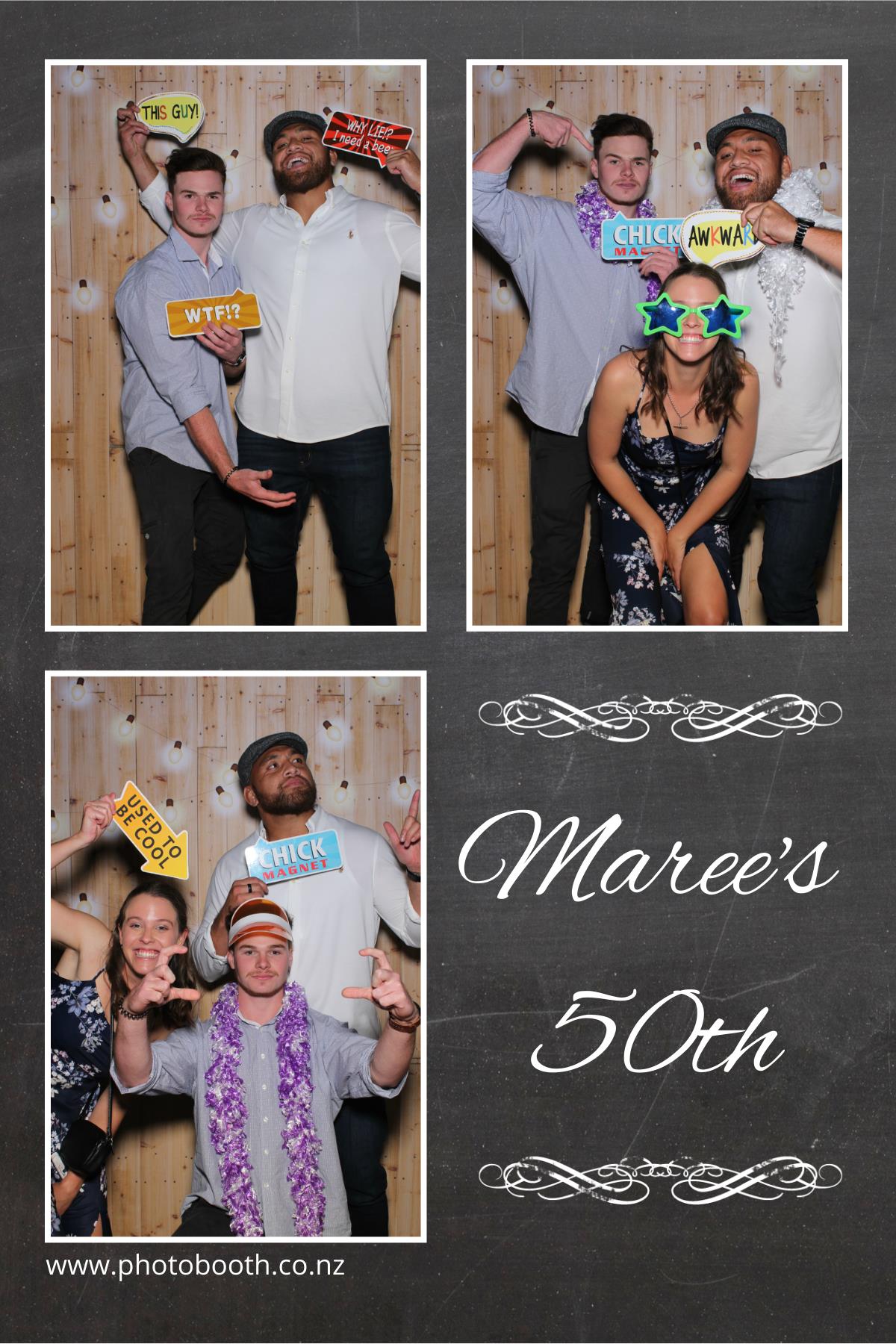 Maree's 50th | View more photos from the event at gallery.photobooth.co.nz/u/SelfieCentral/Marees-50th