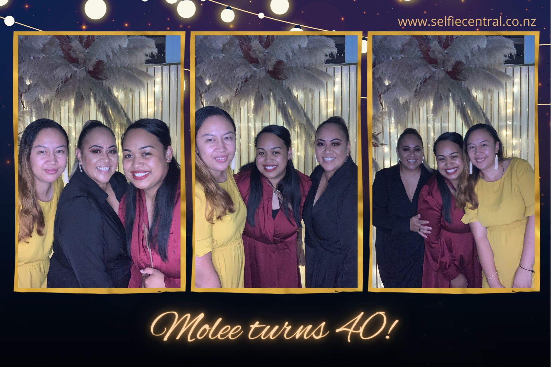 Molee's 40th Party | View more photos from the event at gallery.photobooth.co.nz/u/SelfieCentral/Molees-40th-Party