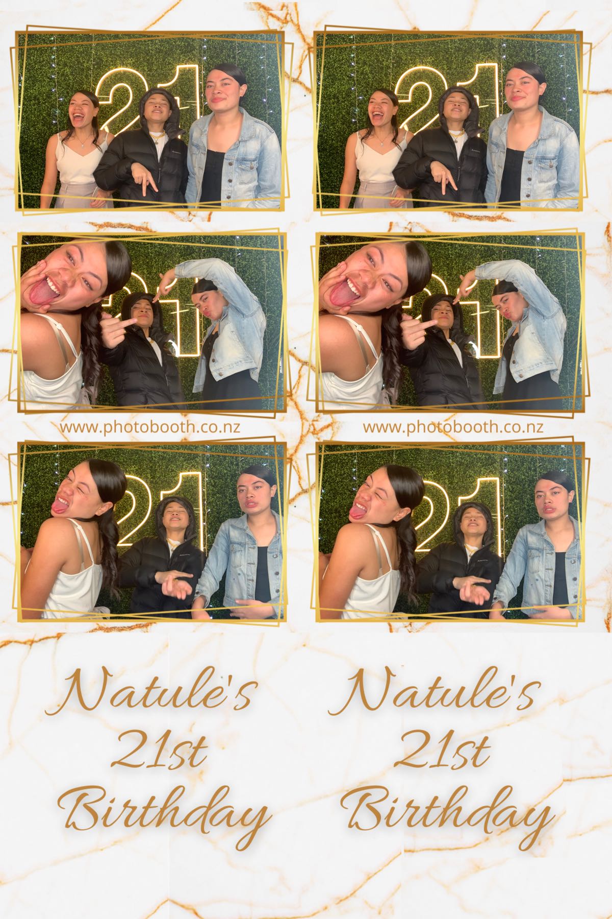 Natule's 21st | View more photos from the event at gallery.photobooth.co.nz/u/SelfieCentral/Natules-21st