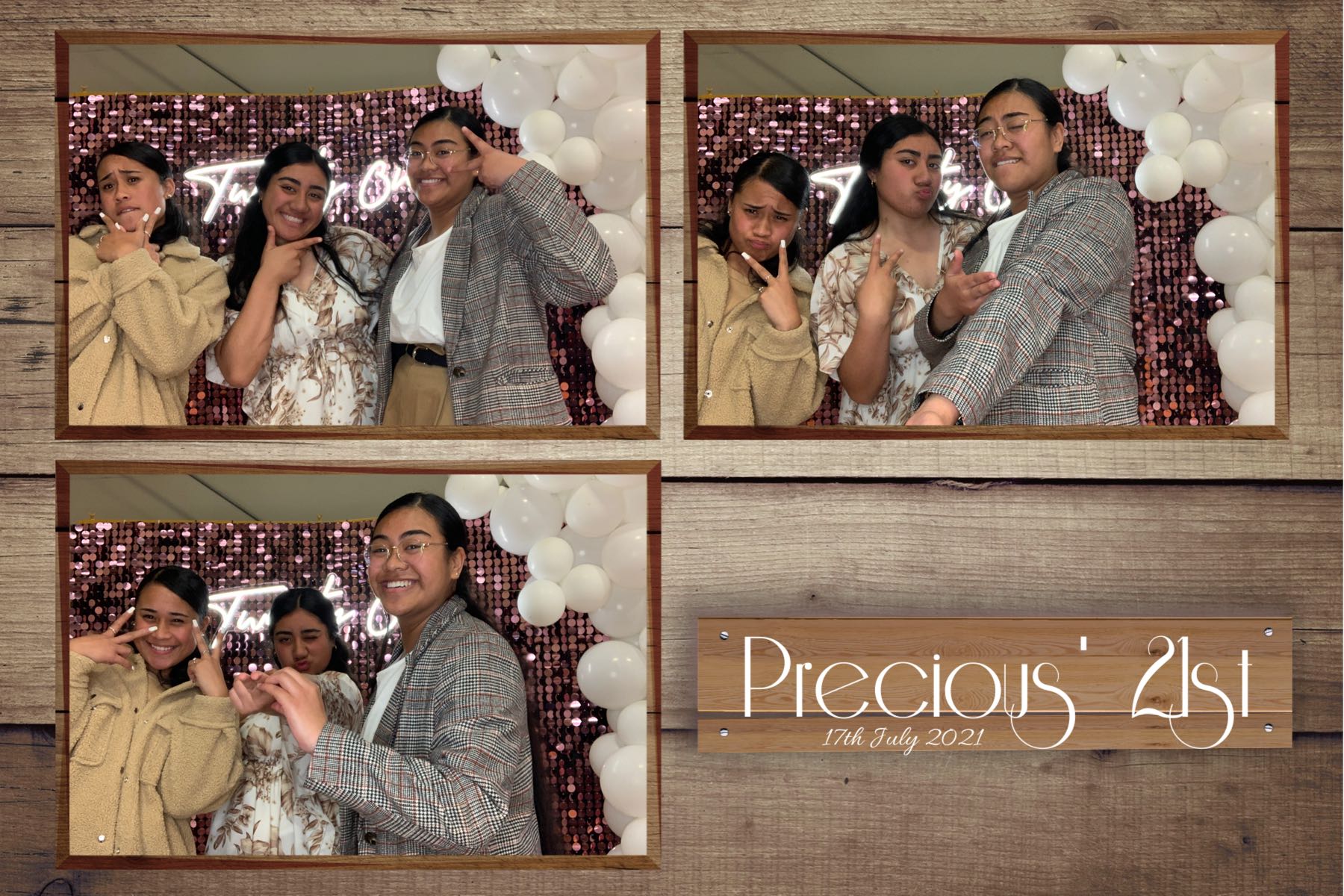 Precious' 21st | View more photos from the event at gallery.photobooth.co.nz/u/SelfieCentral/Precious-21st