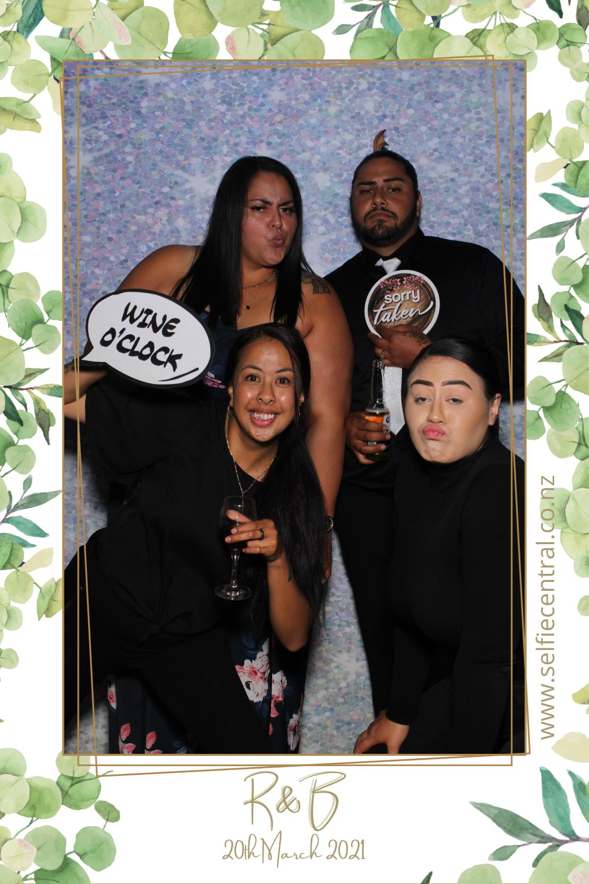 Rawinia and Ben's wedding | View more photos from the event at gallery.photobooth.co.nz/u/SelfieCentral/Rawinia-and-Bens-wedding