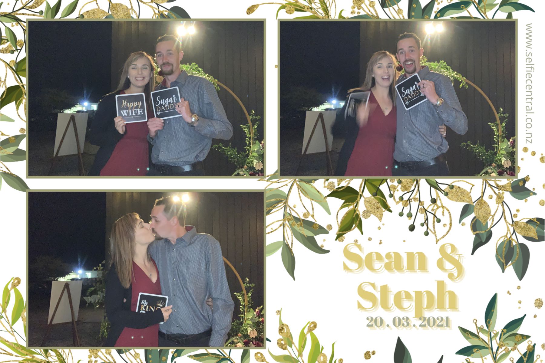Sean and Steph's wedding | View more photos from the event at gallery.photobooth.co.nz/u/SelfieCentral/Sean-and-Stephs-wedding