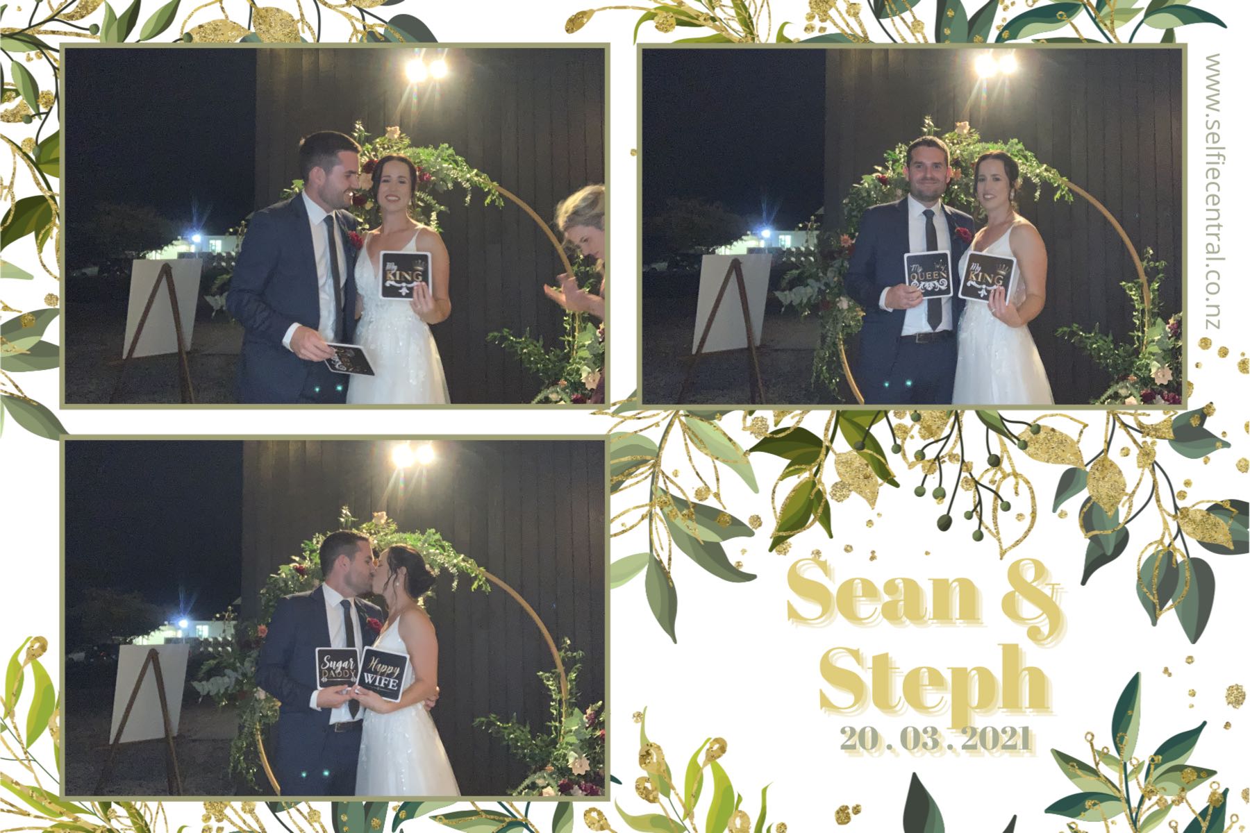 Sean and Steph's wedding | View more photos from the event at gallery.photobooth.co.nz/u/SelfieCentral/Sean-and-Stephs-wedding