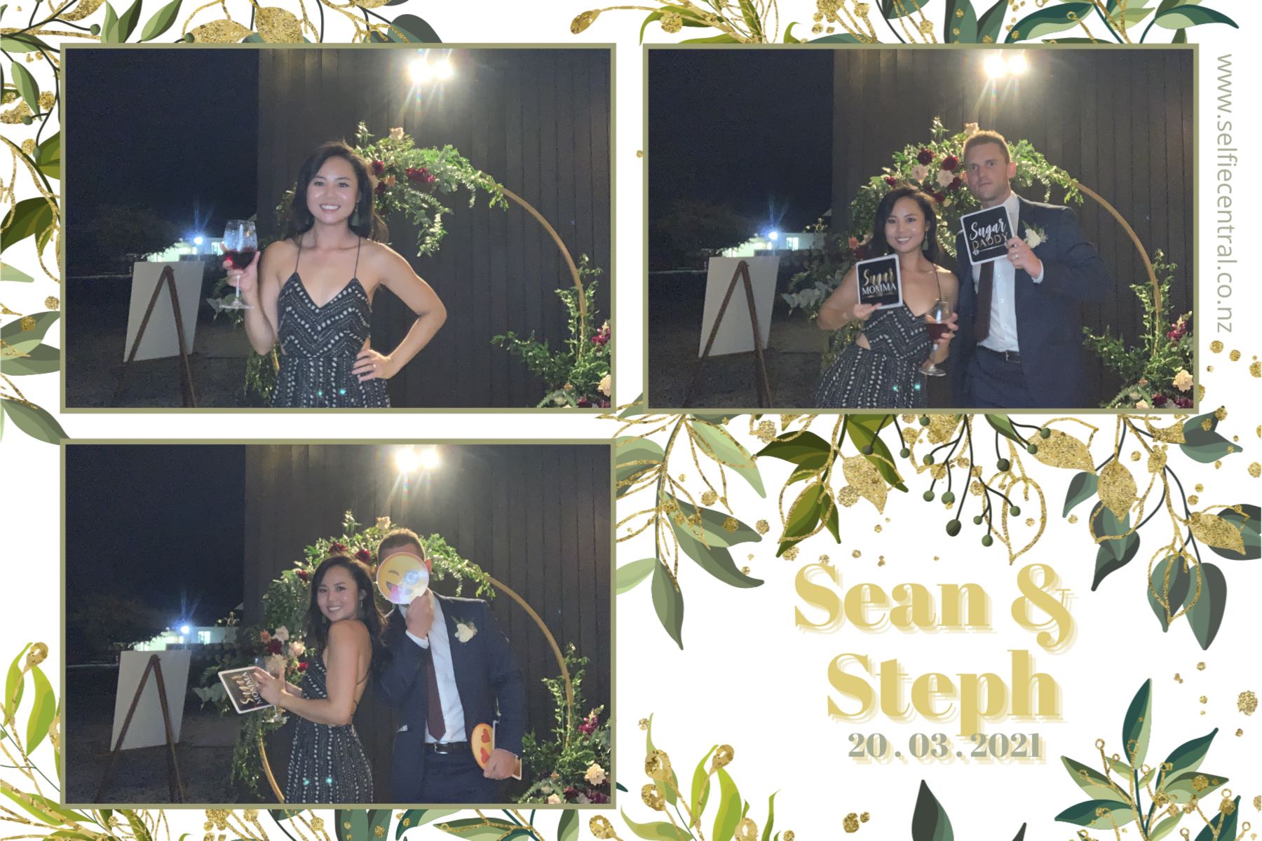 Sean and Steph's wedding | View more photos from the event at gallery.photobooth.co.nz/u/SelfieCentral/Sean-and-Stephs-wedding