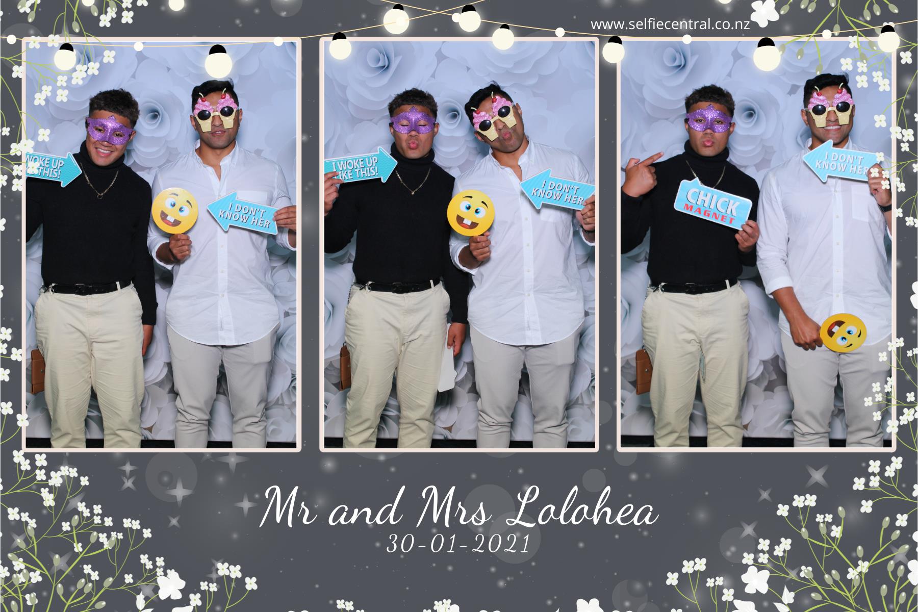 Taniela & Crystal's wedding | View more photos from the event at gallery.photobooth.co.nz/u/SelfieCentral/Taniela-Crystals-wedding