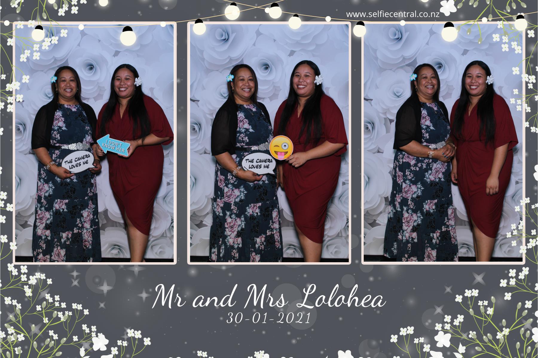 Taniela & Crystal's wedding | View more photos from the event at gallery.photobooth.co.nz/u/SelfieCentral/Taniela-Crystals-wedding