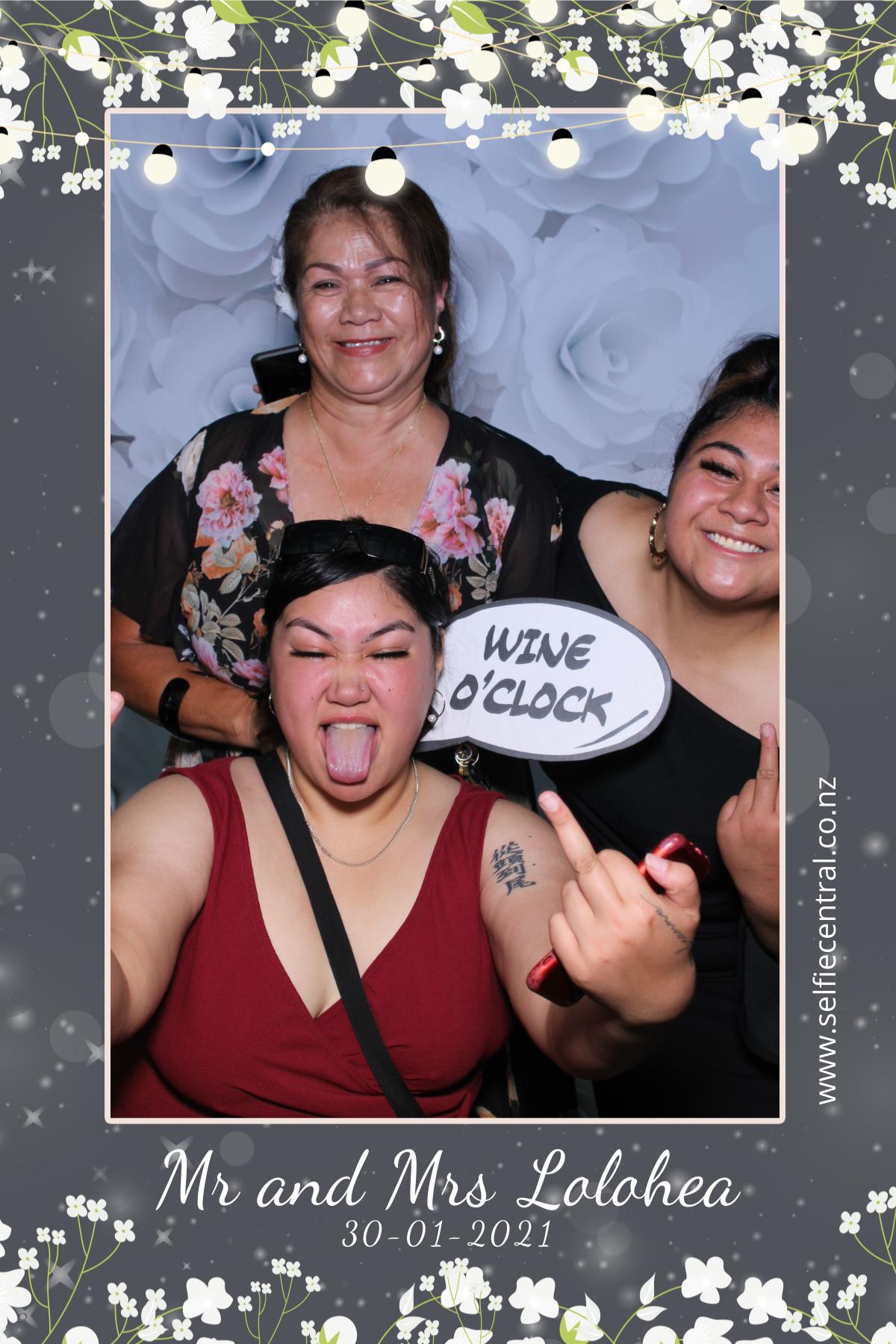 Taniela & Crystal's wedding | View more photos from the event at gallery.photobooth.co.nz/u/SelfieCentral/Taniela-Crystals-wedding