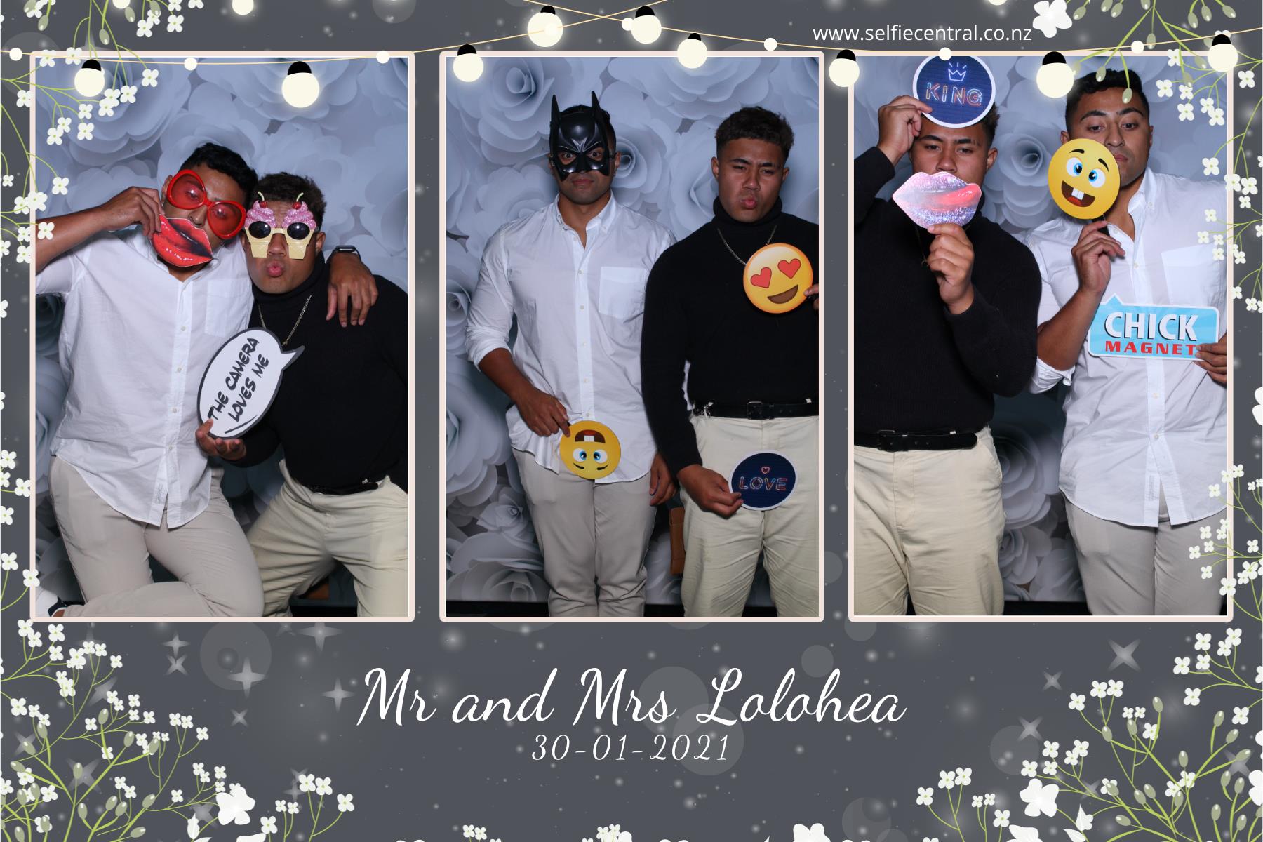 Taniela & Crystal's wedding | View more photos from the event at gallery.photobooth.co.nz/u/SelfieCentral/Taniela-Crystals-wedding