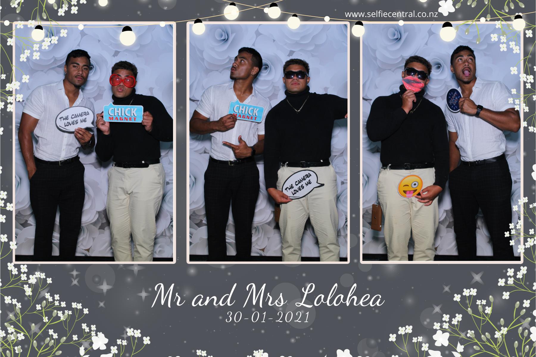 Taniela & Crystal's wedding | View more photos from the event at gallery.photobooth.co.nz/u/SelfieCentral/Taniela-Crystals-wedding