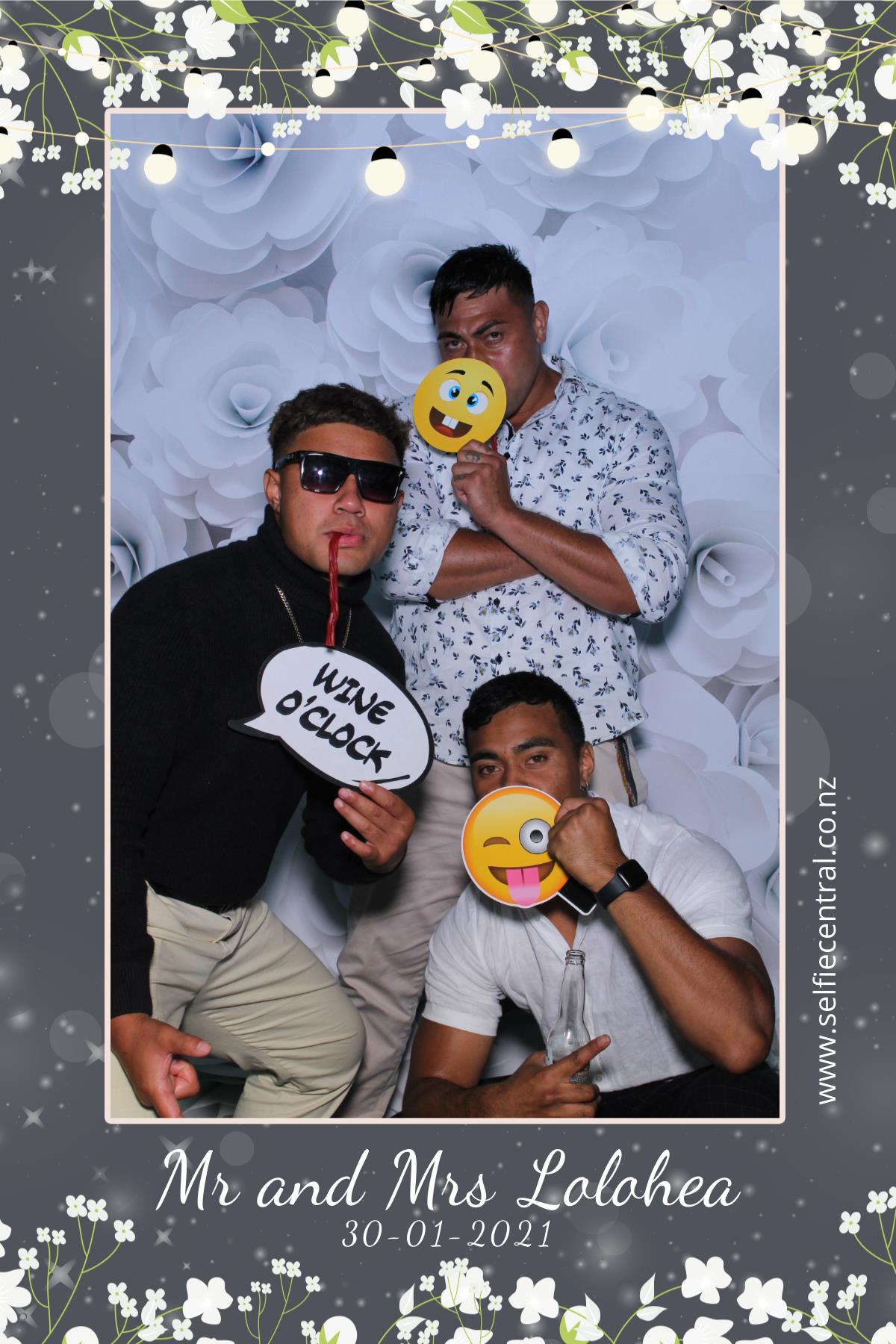 Taniela & Crystal's wedding | View more photos from the event at gallery.photobooth.co.nz/u/SelfieCentral/Taniela-Crystals-wedding