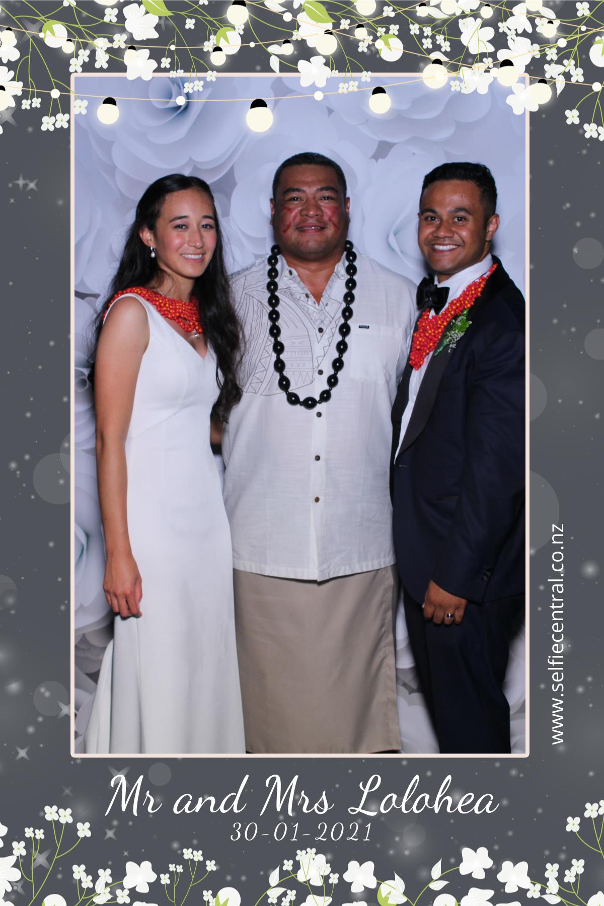 Taniela & Crystal's wedding | View more photos from the event at gallery.photobooth.co.nz/u/SelfieCentral/Taniela-Crystals-wedding