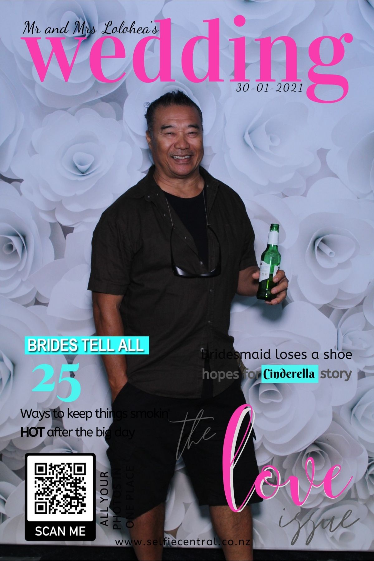 Taniela & Crystal's wedding | View more photos from the event at gallery.photobooth.co.nz/u/SelfieCentral/Taniela-Crystals-wedding