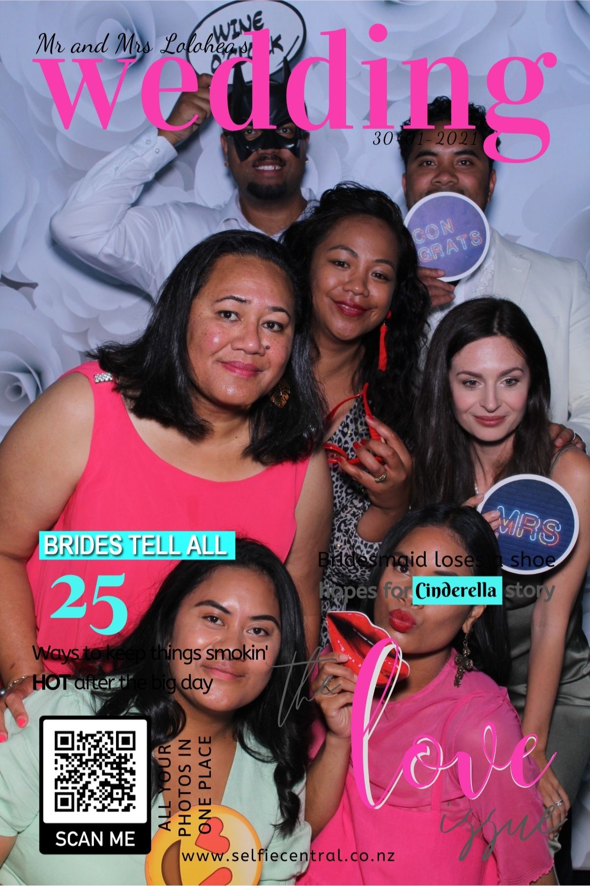 Taniela & Crystal's wedding | View more photos from the event at gallery.photobooth.co.nz/u/SelfieCentral/Taniela-Crystals-wedding