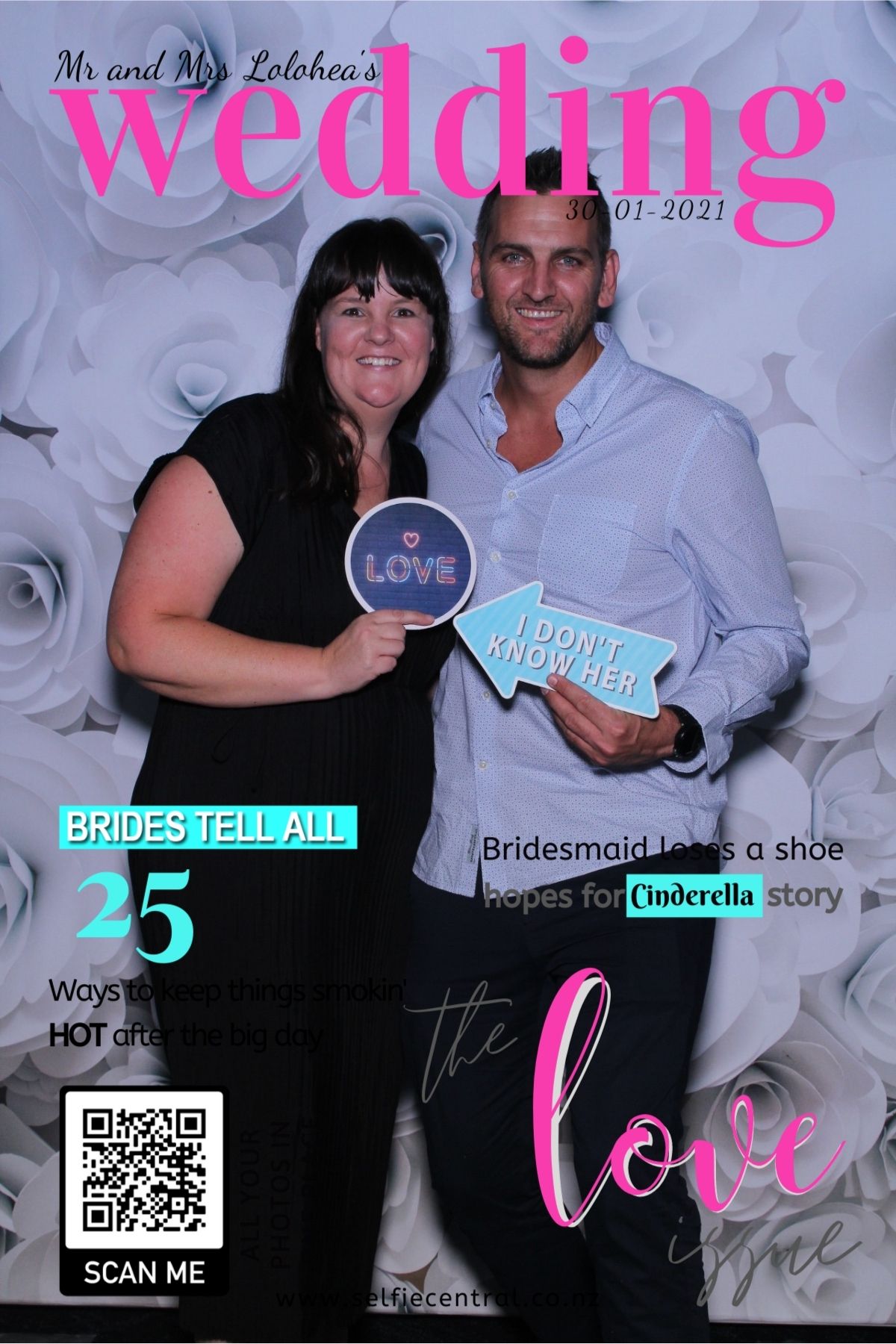 Taniela & Crystal's wedding | View more photos from the event at gallery.photobooth.co.nz/u/SelfieCentral/Taniela-Crystals-wedding