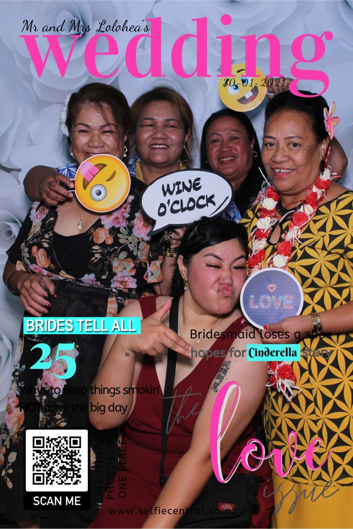 Taniela & Crystal's wedding | View more photos from the event at gallery.photobooth.co.nz/u/SelfieCentral/Taniela-Crystals-wedding