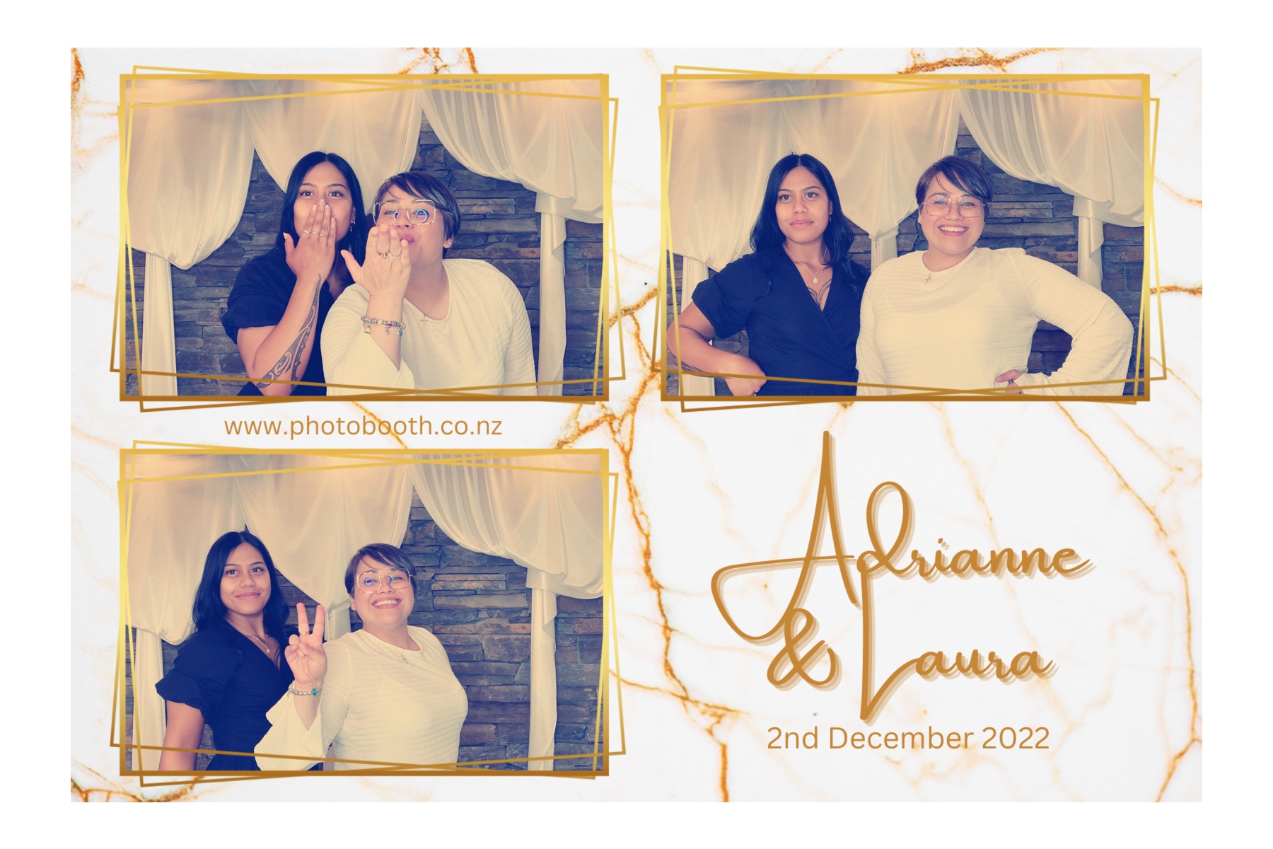 Adrienne & Laura's Wedding | View more photos from the event at gallery.photobooth.co.nz/u/SelfieCentral/Adrienne-Lauras-Wedding