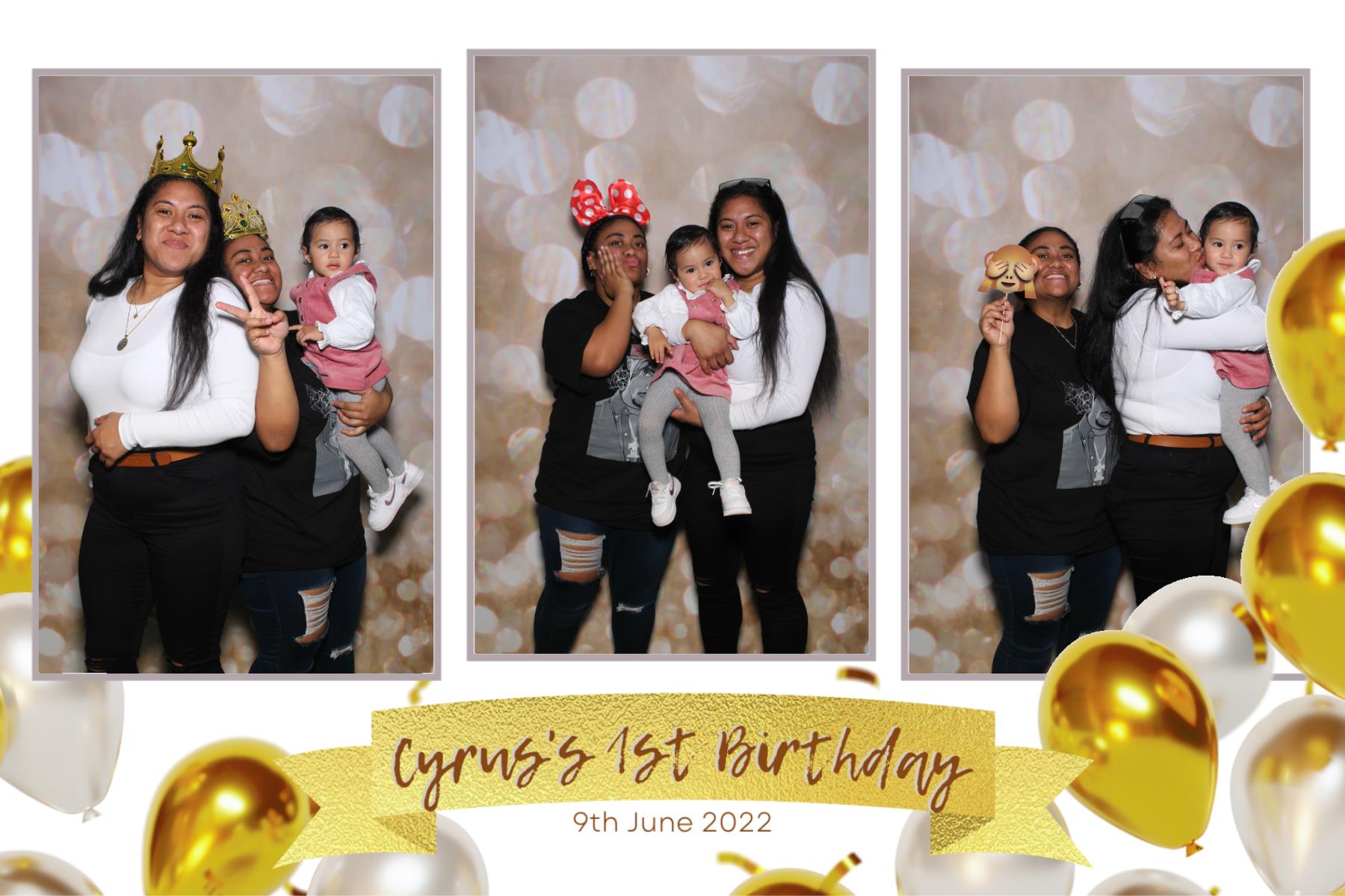 Cyrus's 1st Birthday | View more photos from the event at gallery.photobooth.co.nz/u/SelfieCentral/Cyruss-1st-Birthday
