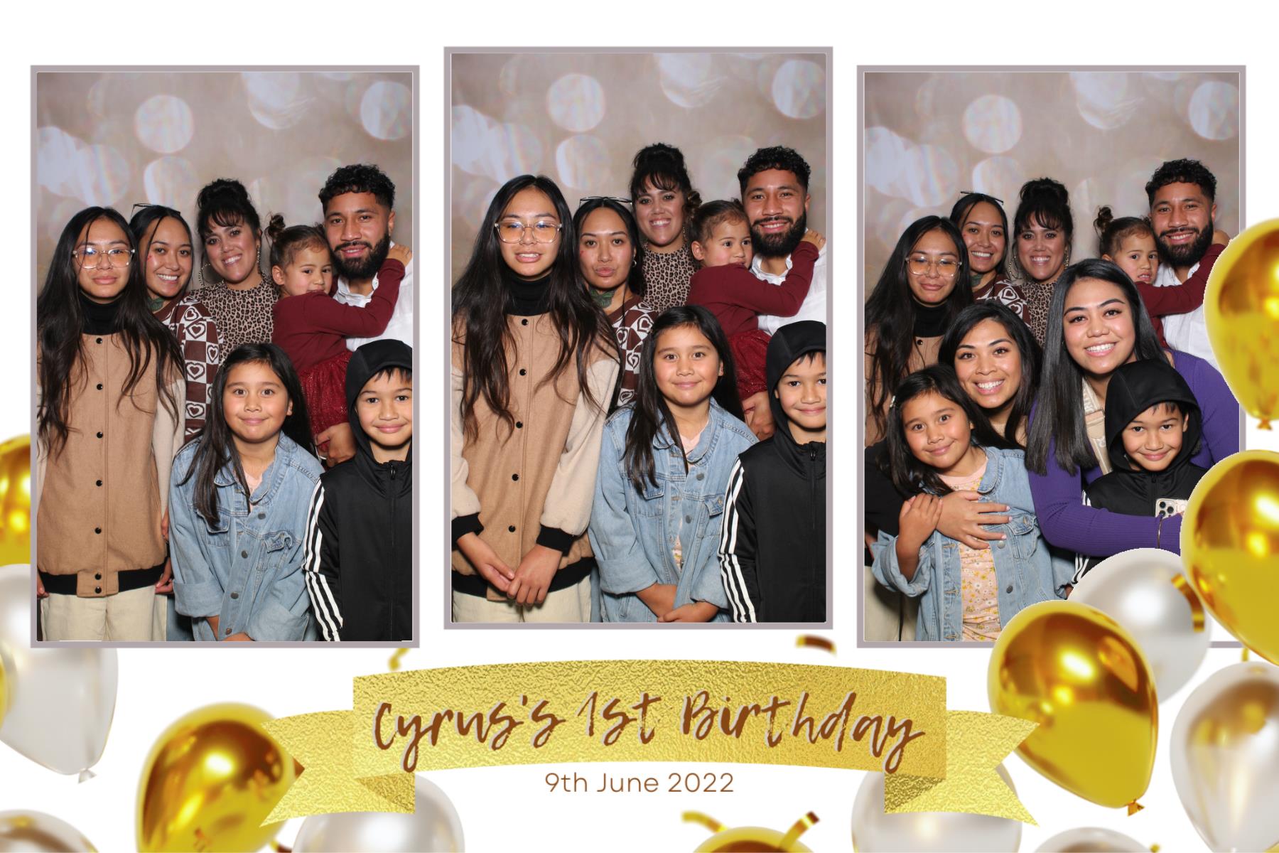 Cyrus's 1st Birthday | View more photos from the event at gallery.photobooth.co.nz/u/SelfieCentral/Cyruss-1st-Birthday