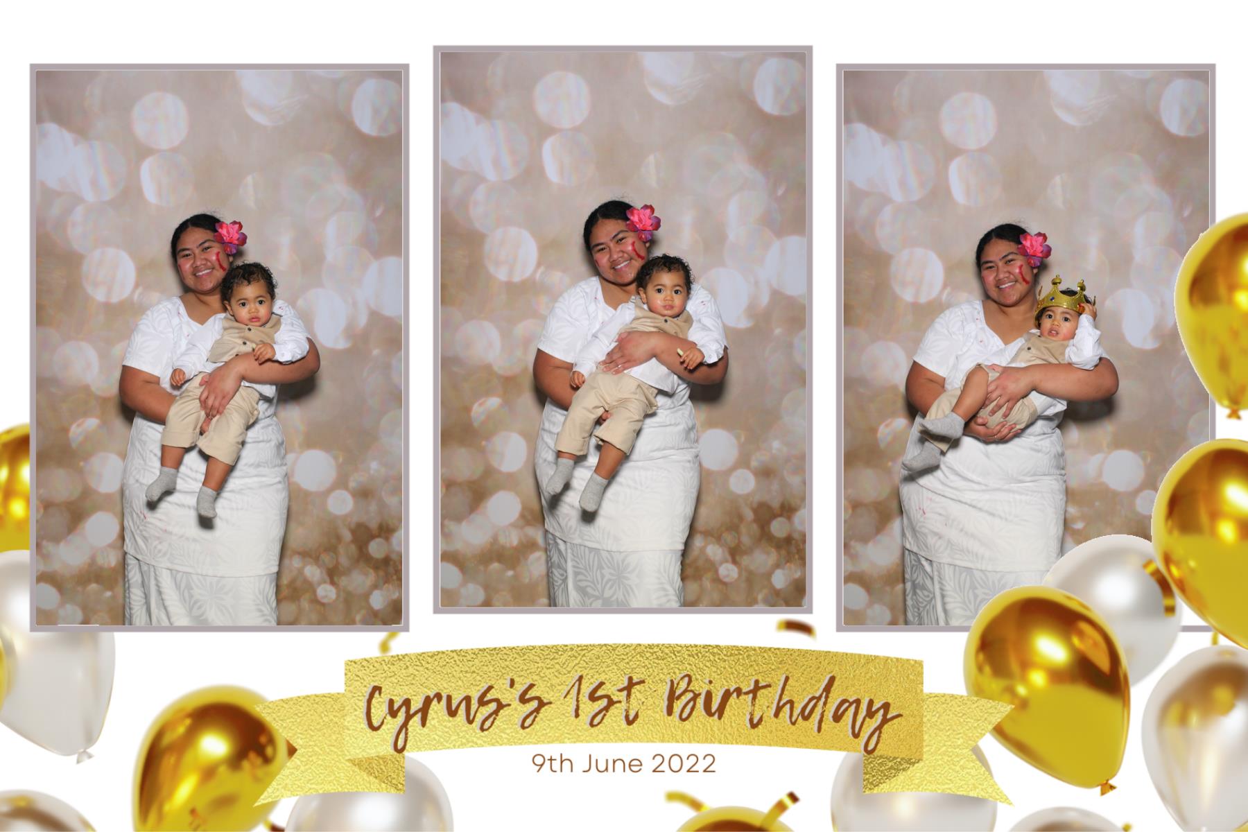 Cyrus's 1st Birthday | View more photos from the event at gallery.photobooth.co.nz/u/SelfieCentral/Cyruss-1st-Birthday