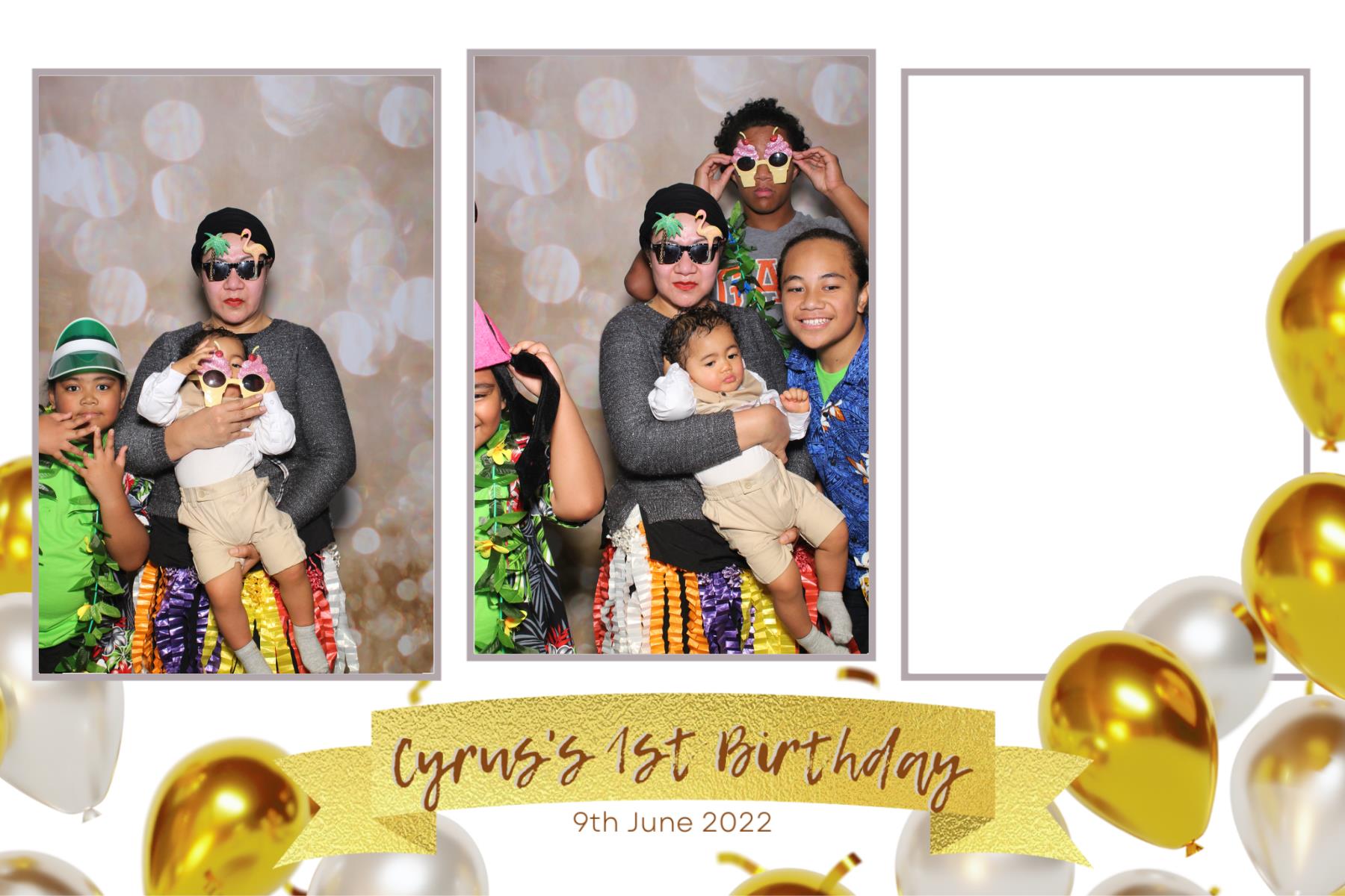 Cyrus's 1st Birthday | View more photos from the event at gallery.photobooth.co.nz/u/SelfieCentral/Cyruss-1st-Birthday