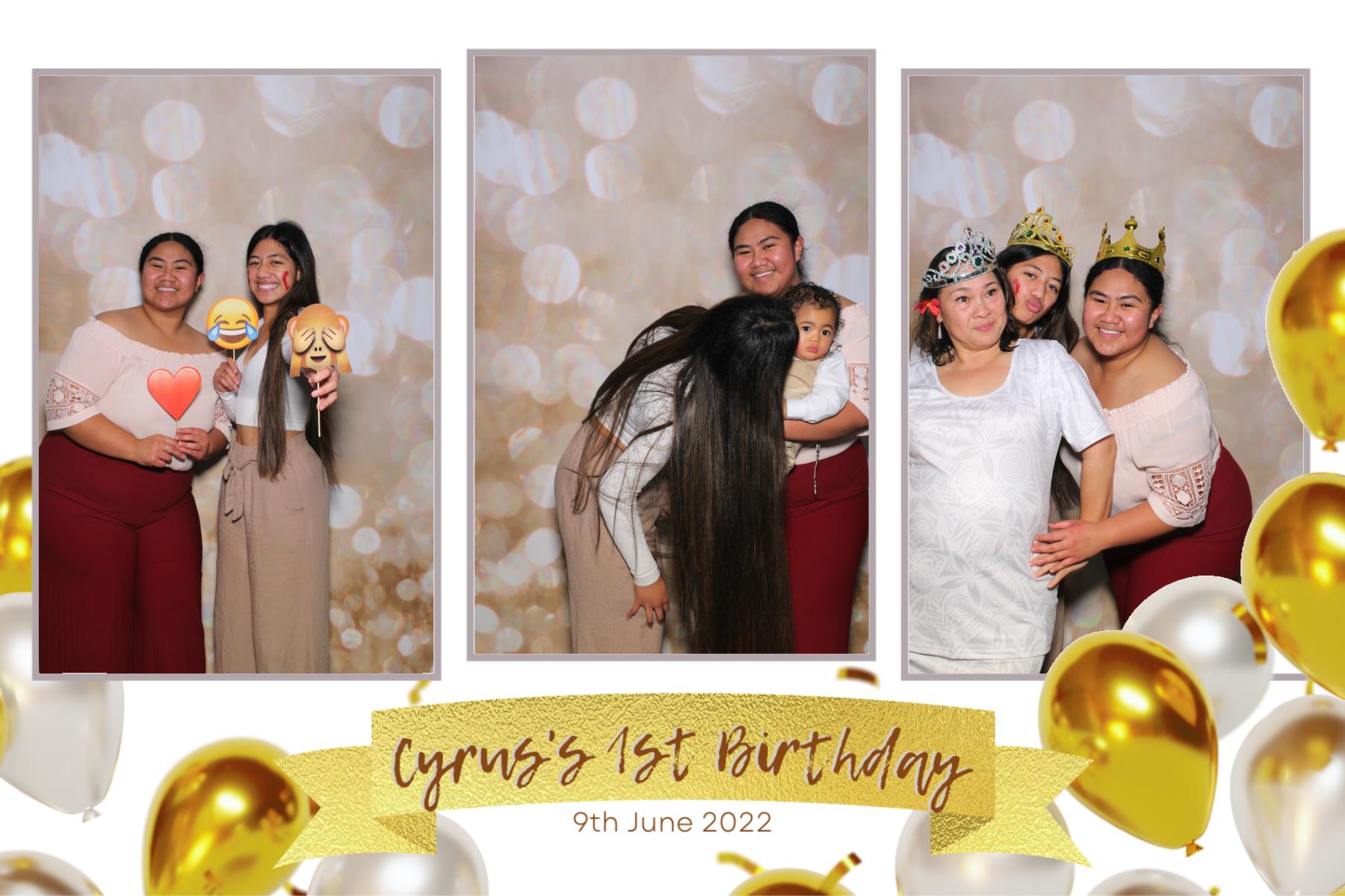 Cyrus's 1st Birthday | View more photos from the event at gallery.photobooth.co.nz/u/SelfieCentral/Cyruss-1st-Birthday