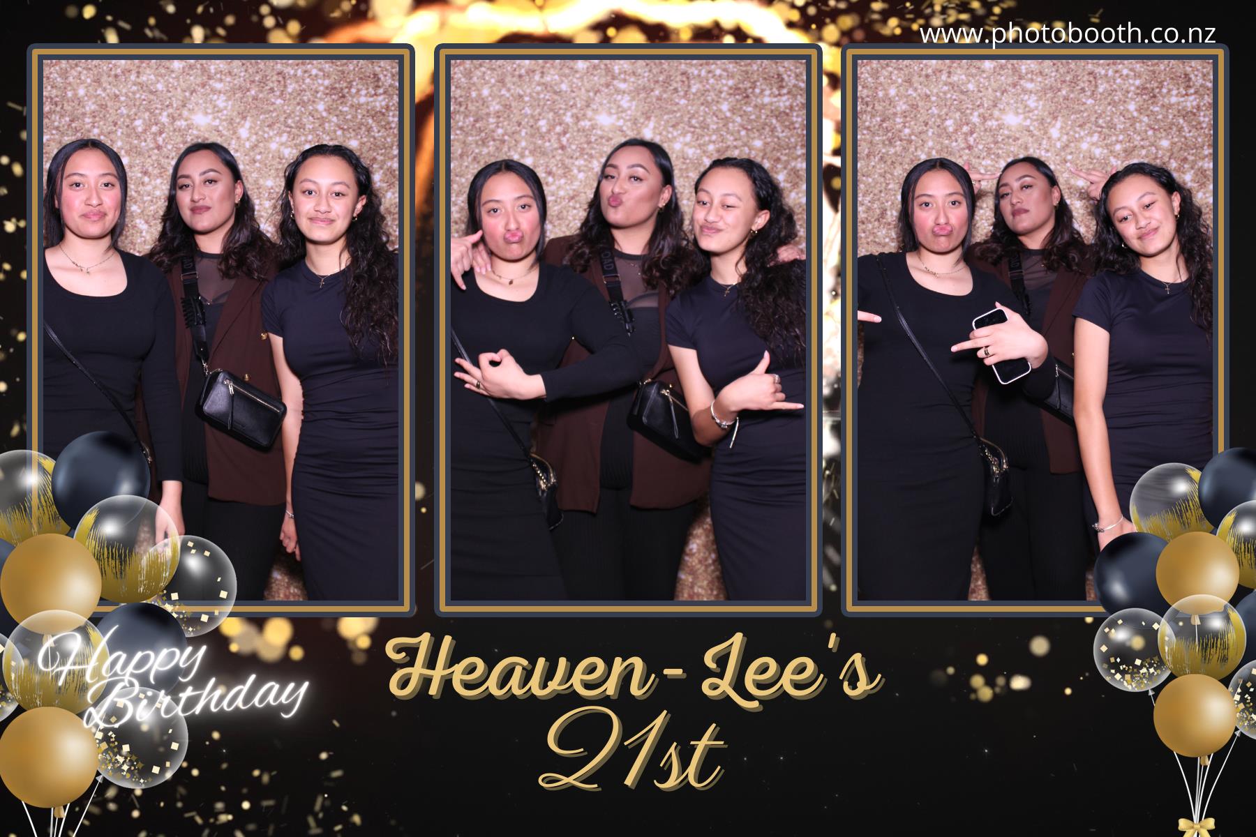 Heaven-Lee's 21st | View more photos from the event at gallery.photobooth.co.nz/u/SelfieCentral/Heaven-Lees-21st