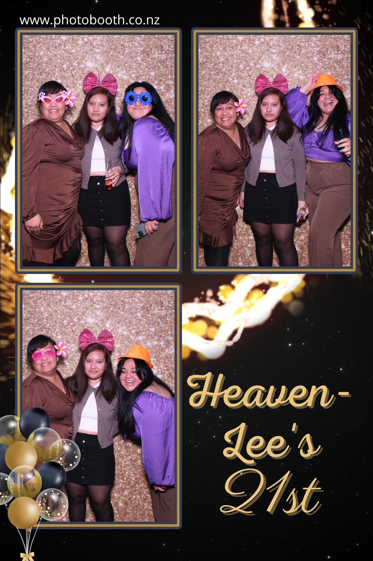 Heaven-Lee's 21st | View more photos from the event at gallery.photobooth.co.nz/u/SelfieCentral/Heaven-Lees-21st