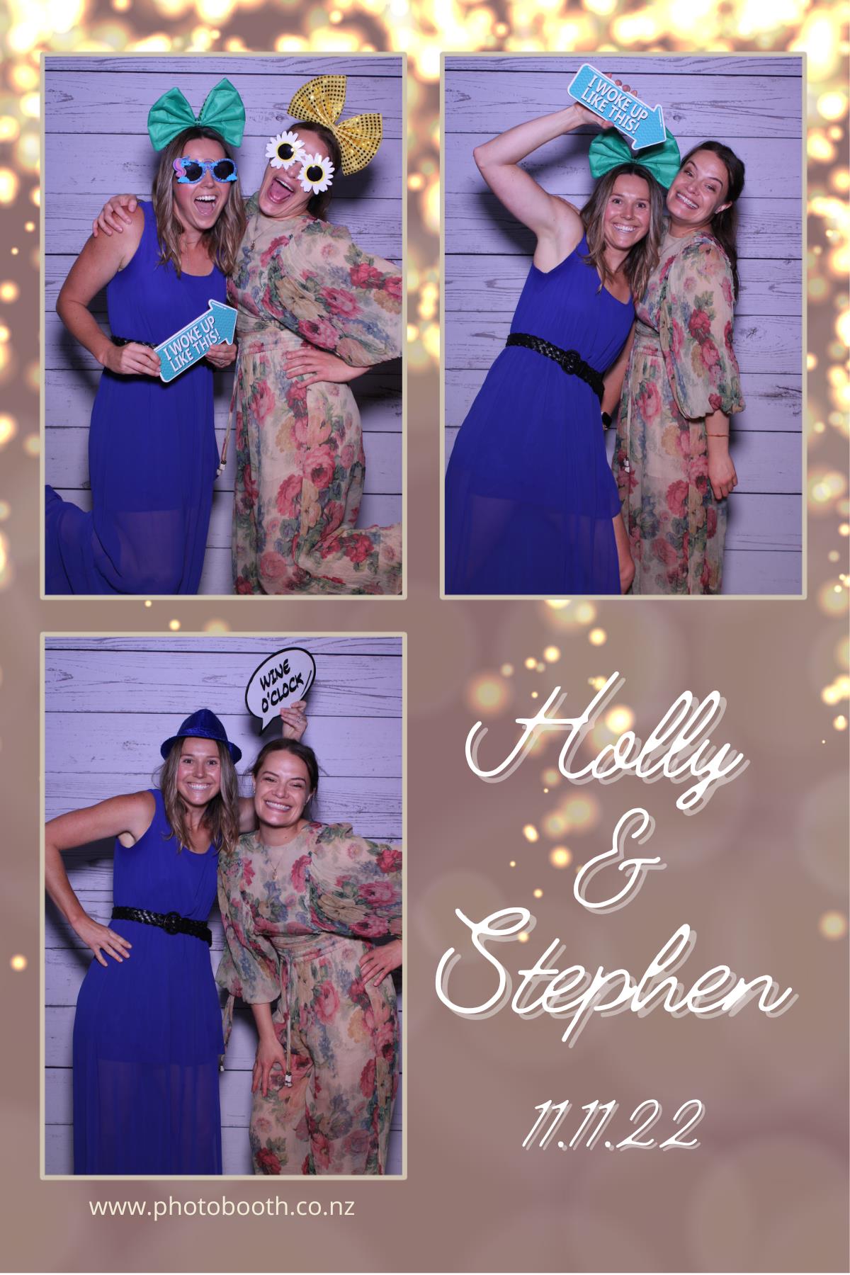 Holly & Stephen's Wedding | View more photos from the event at gallery.photobooth.co.nz/u/SelfieCentral/Holly-Stephens-Wedding