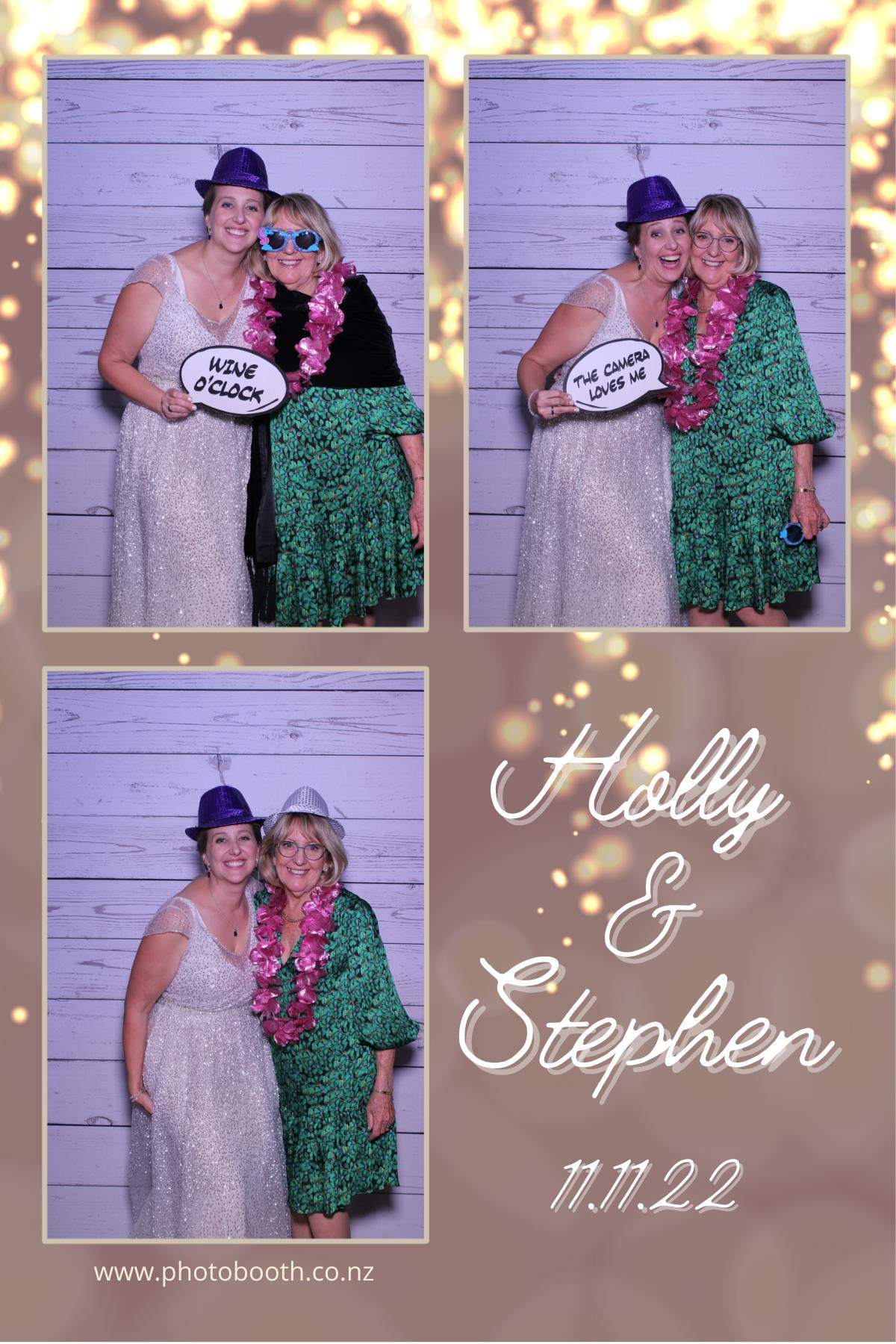 Holly & Stephen's Wedding | View more photos from the event at gallery.photobooth.co.nz/u/SelfieCentral/Holly-Stephens-Wedding