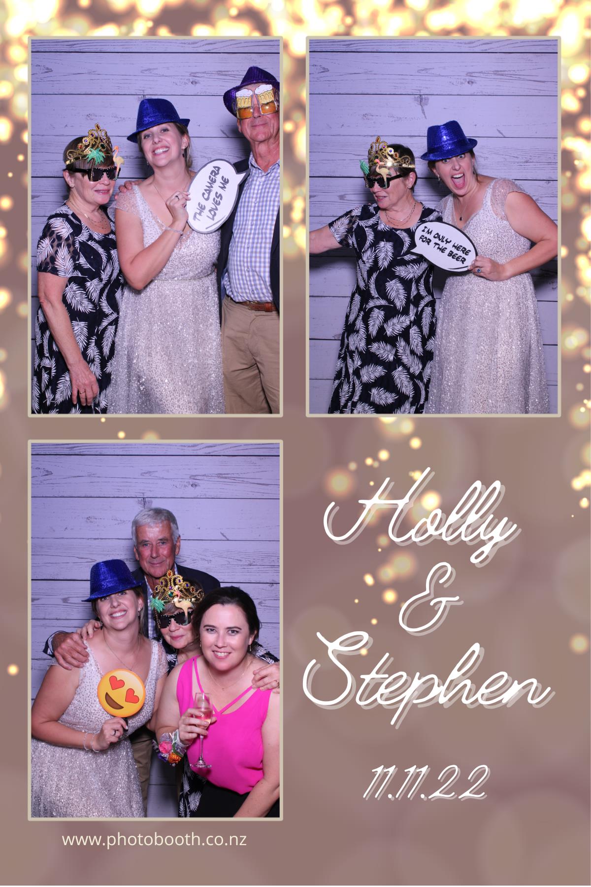 Holly & Stephen's Wedding | View more photos from the event at gallery.photobooth.co.nz/u/SelfieCentral/Holly-Stephens-Wedding