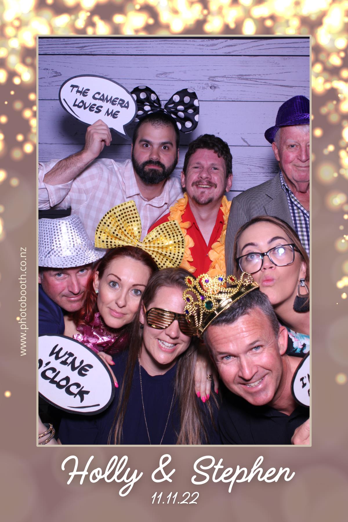 Holly & Stephen's Wedding | View more photos from the event at gallery.photobooth.co.nz/u/SelfieCentral/Holly-Stephens-Wedding