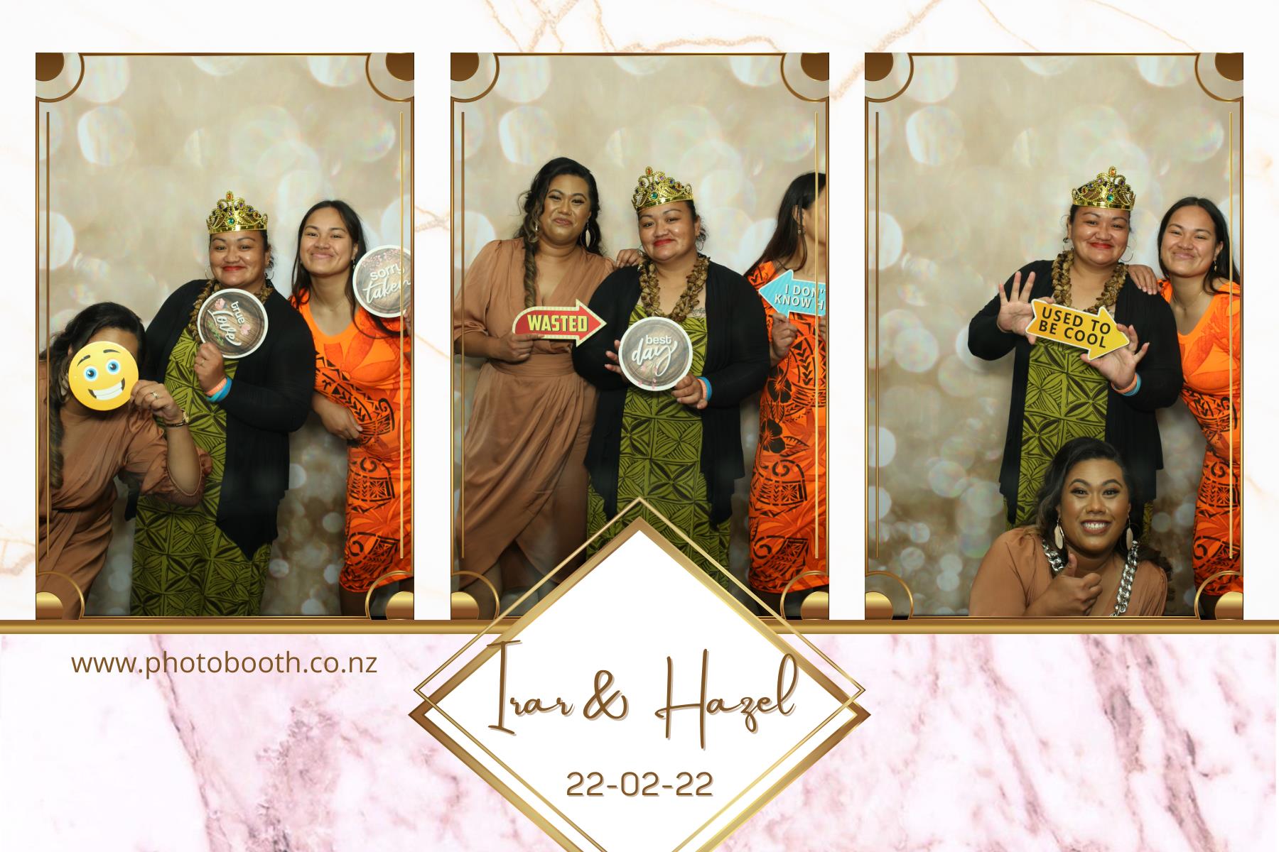 Irar & Hazel's Wedding | View more photos from the event at gallery.photobooth.co.nz/u/SelfieCentral/Irar-Hazels-Wedding