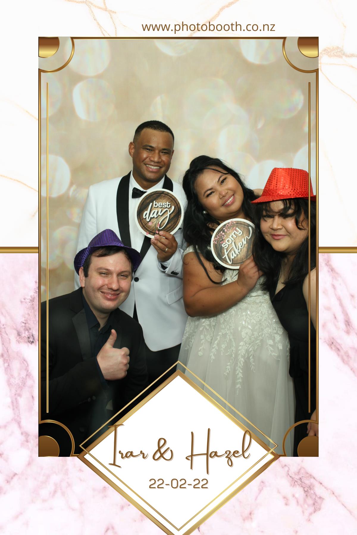 Irar & Hazel's Wedding | View more photos from the event at gallery.photobooth.co.nz/u/SelfieCentral/Irar-Hazels-Wedding